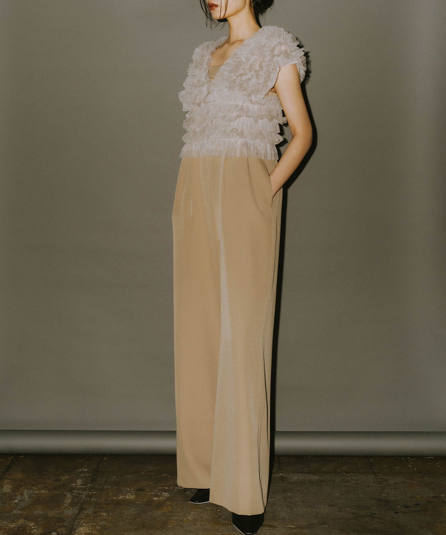 TULLE VEST ALL IN ONE DRESS