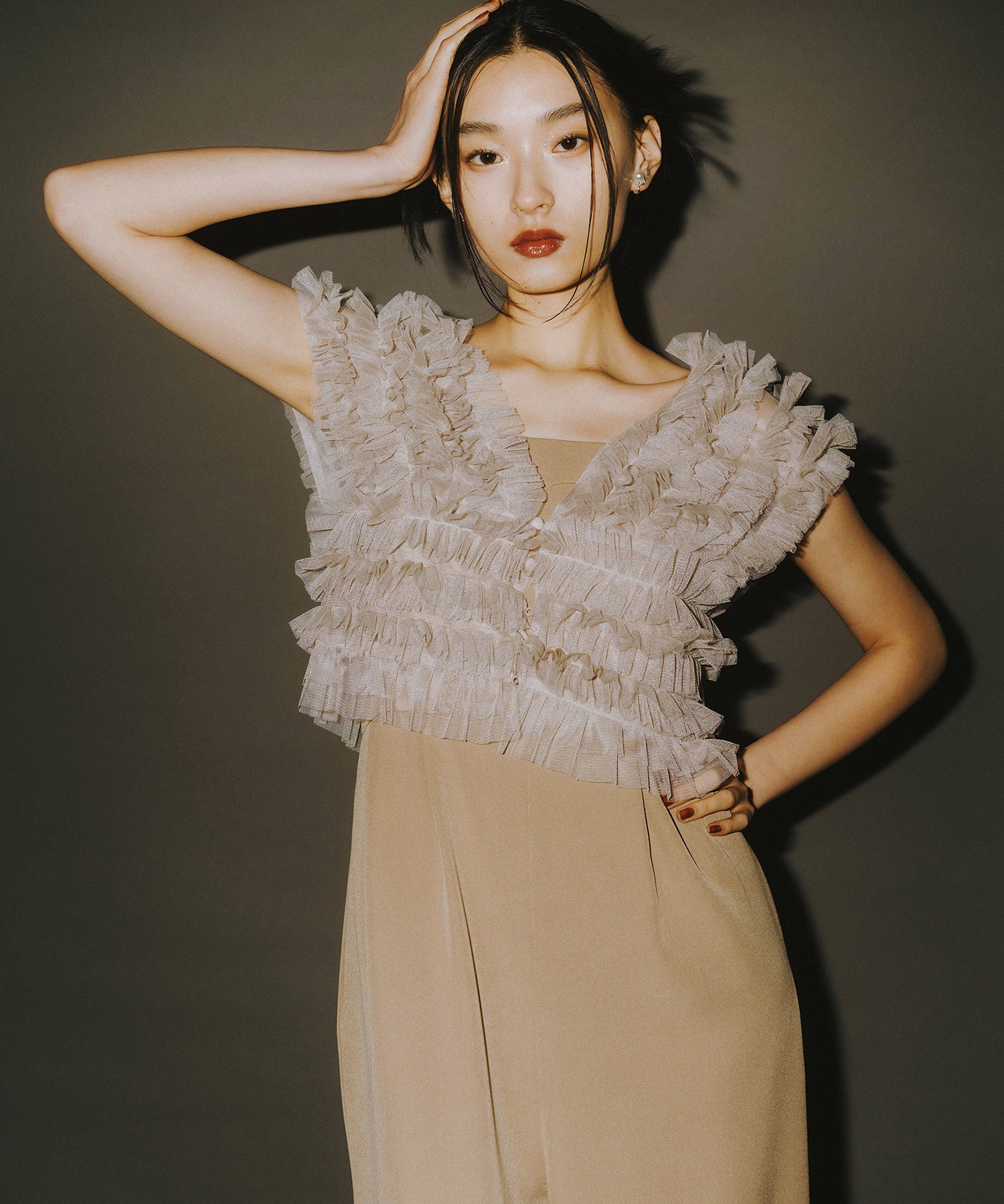 TULLE VEST ALL IN ONE DRESS