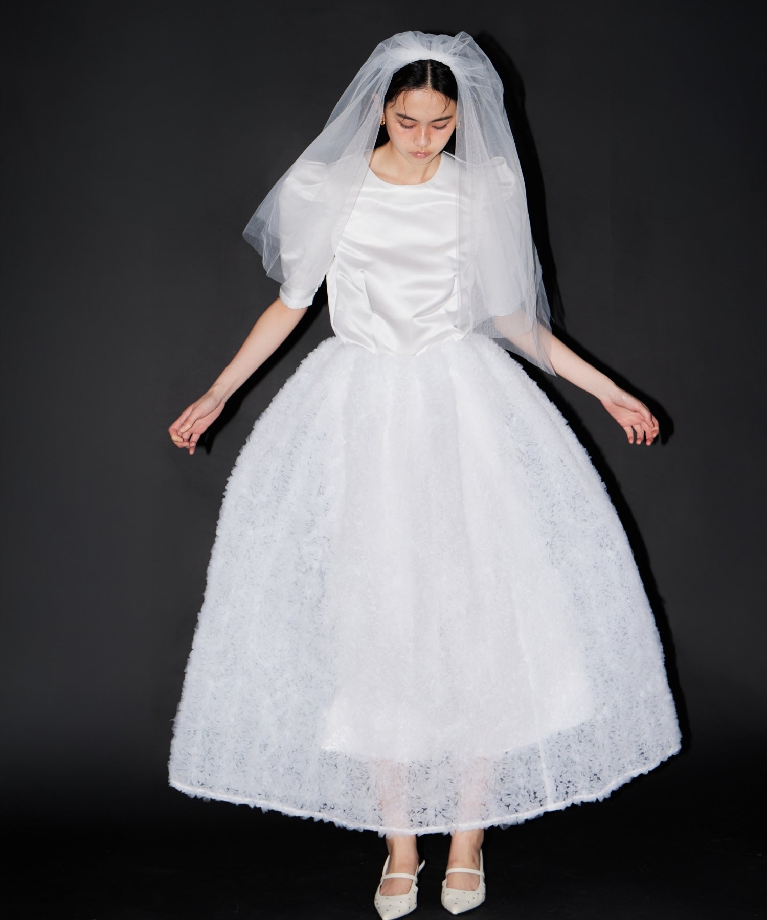 MOCOMOCO SET UP HALF SLEEVE DRESS