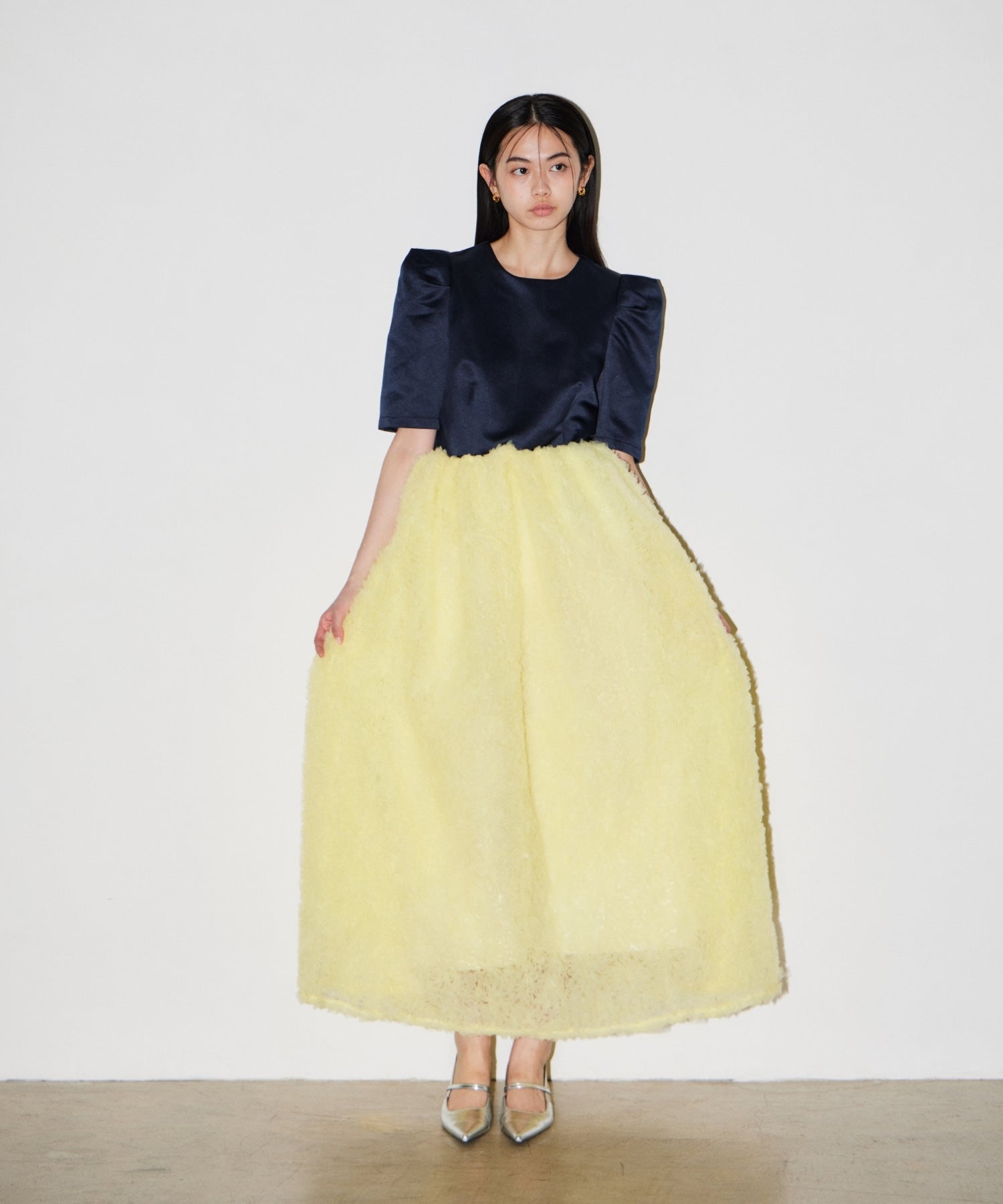 MOCOMOCO SET UP HALF SLEEVE DRESS