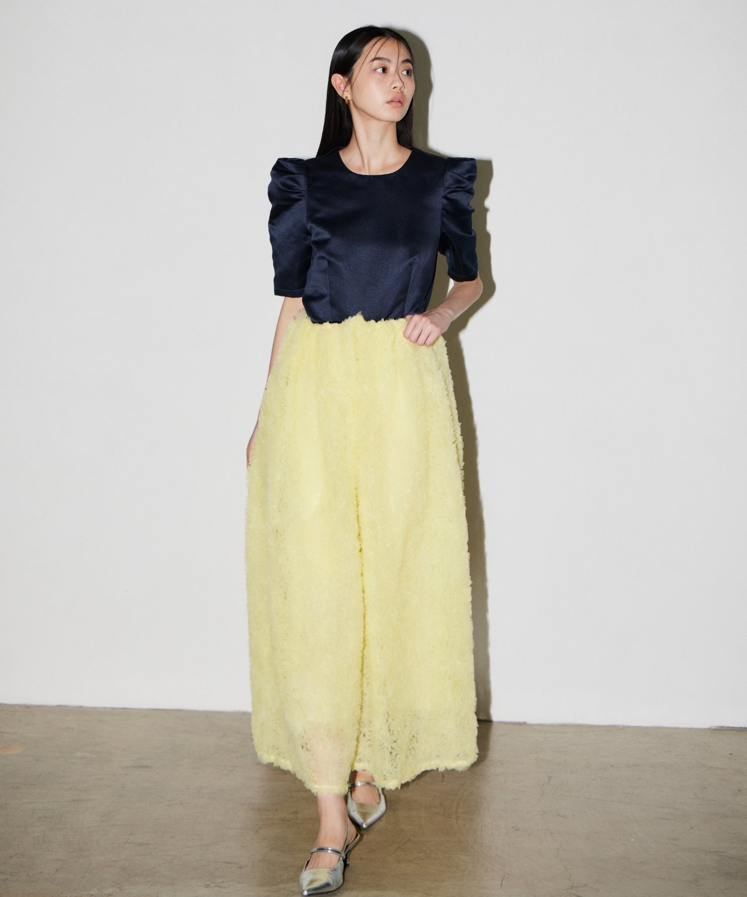 MOCOMOCO SET UP HALF SLEEVE DRESS