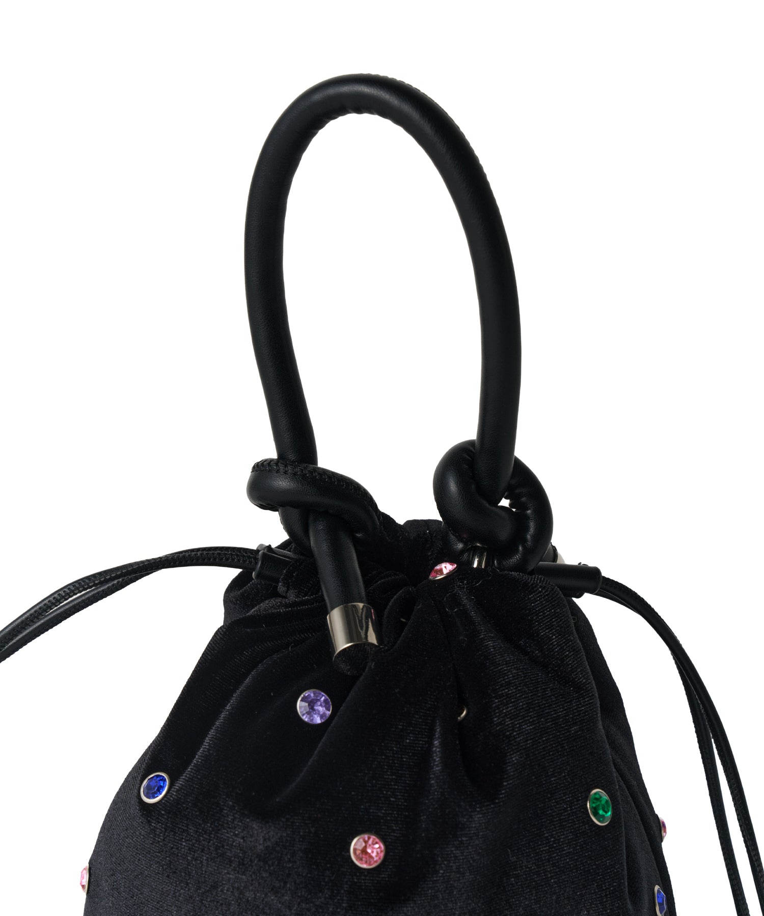 バッグ The virgins bijou velvet hand bag BIJOU BUCKET BAG