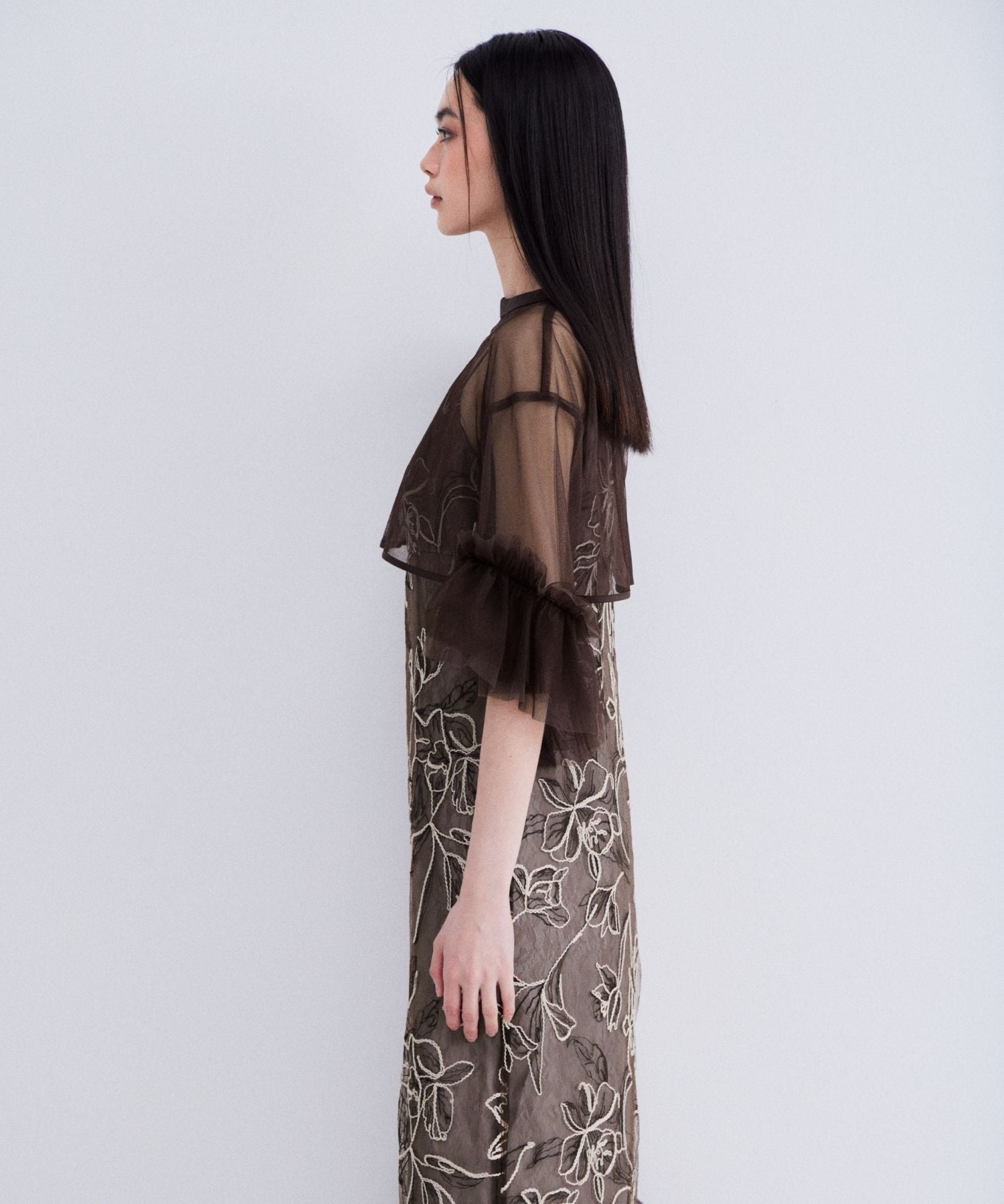 EMBROIDERY FRILL SET DRESS