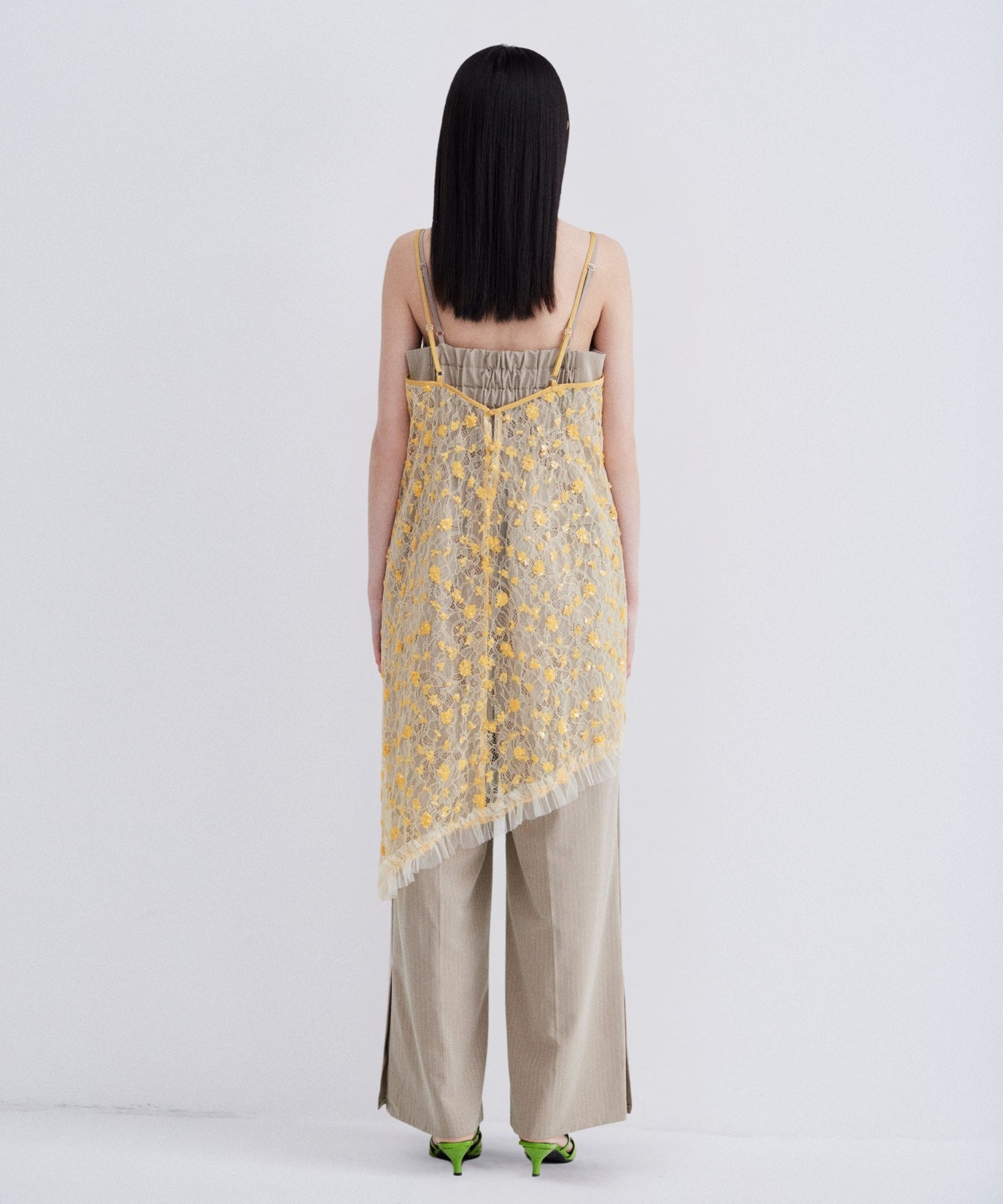 【POPUP】FLOWER SPANGLE CAMI DRESS