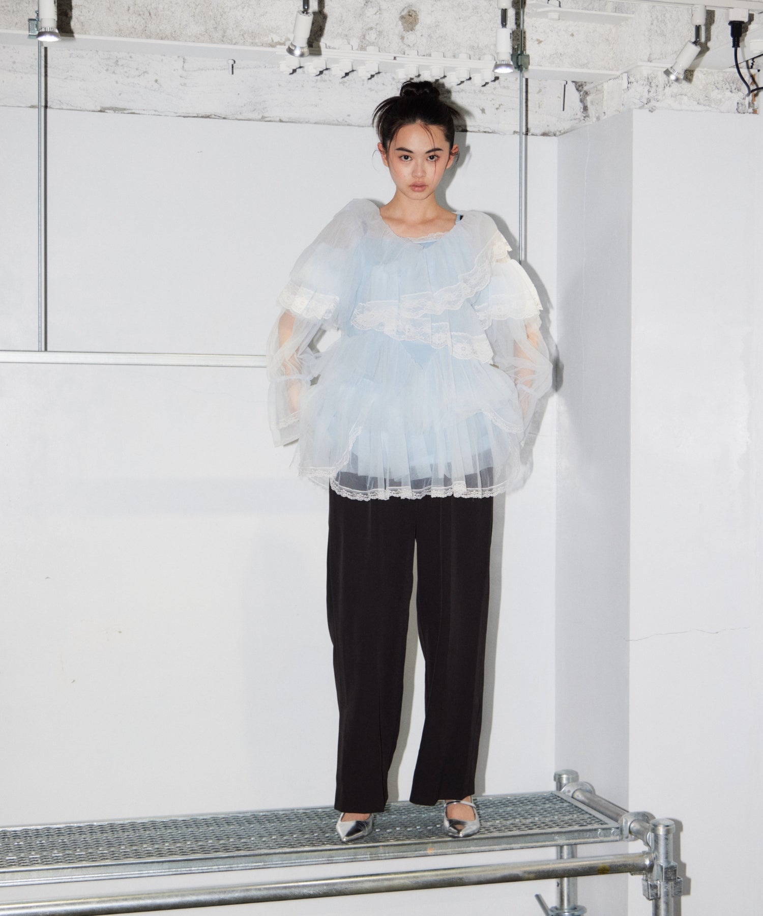 RUFFLE TULLE TOPS & MINI DRESS