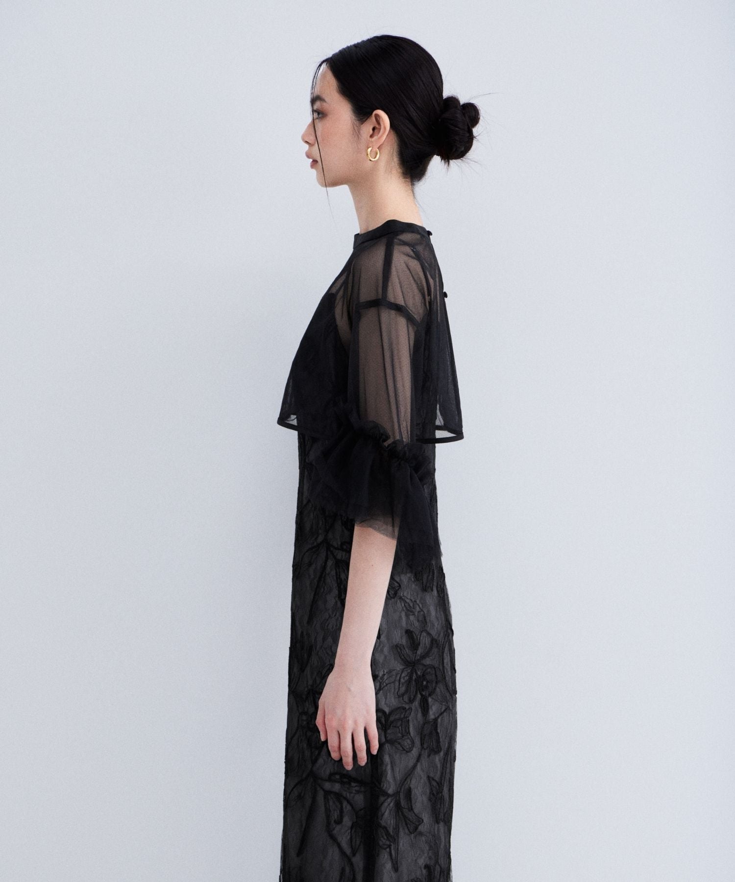 EMBROIDERY FRILL SET DRESS