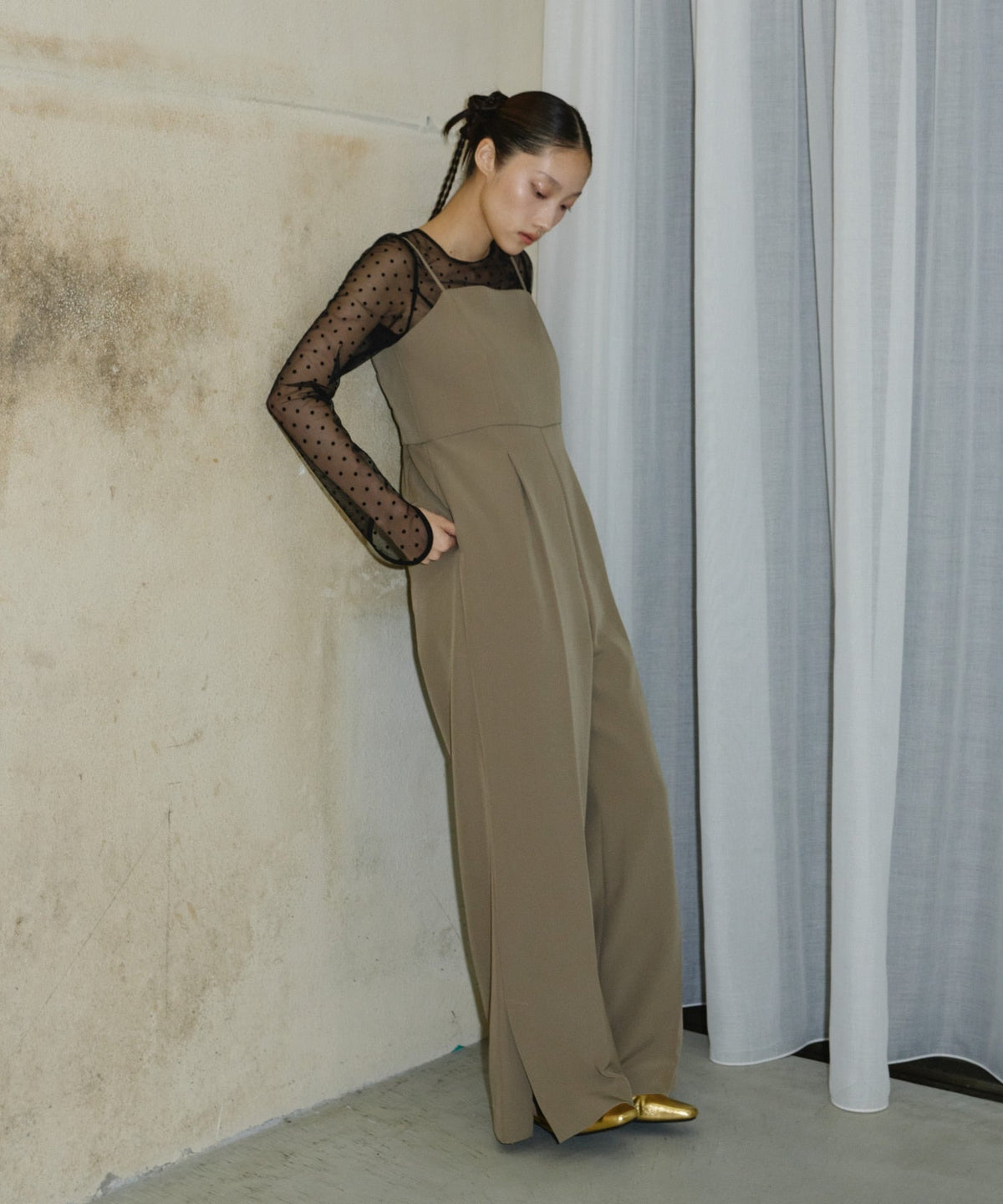 【POPUP】DOT SHEER TOPS