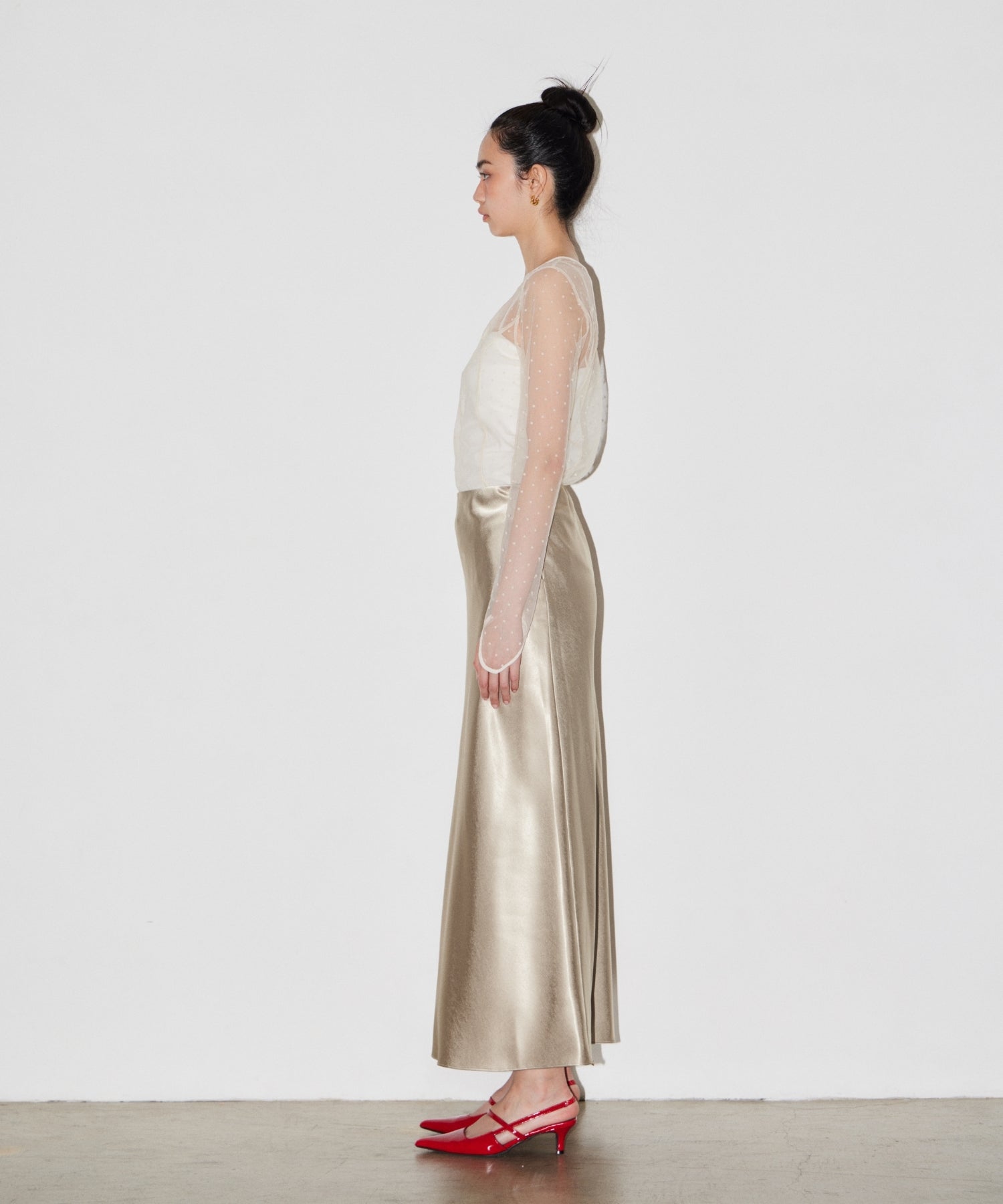 SATIN NARROW SKIRT SETUP
