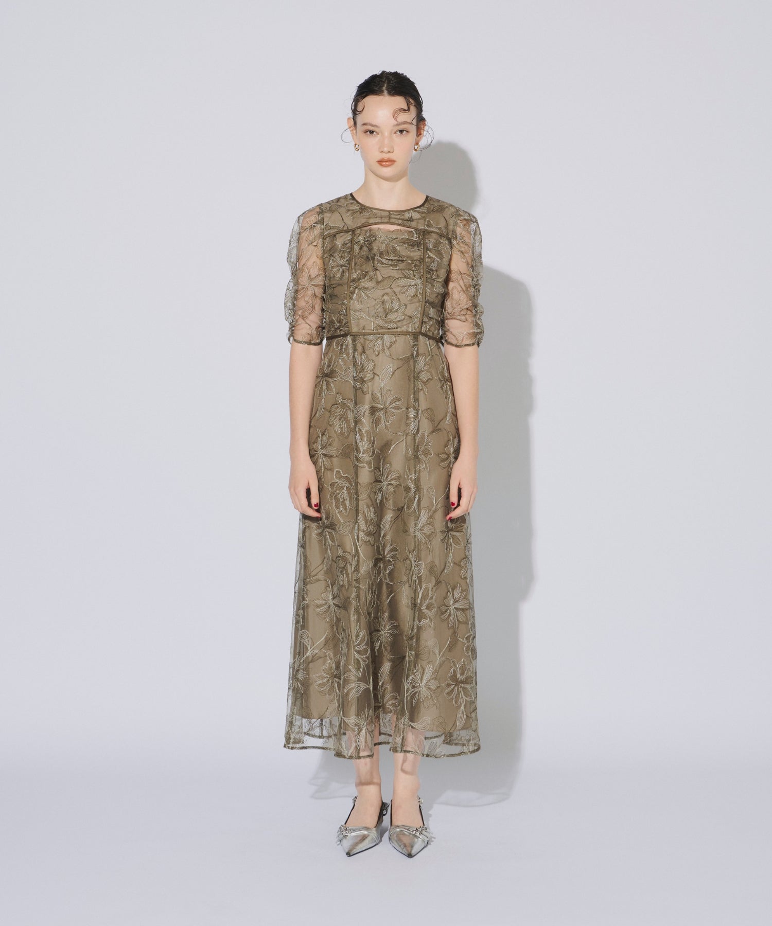 YOKE SLIT DRESS