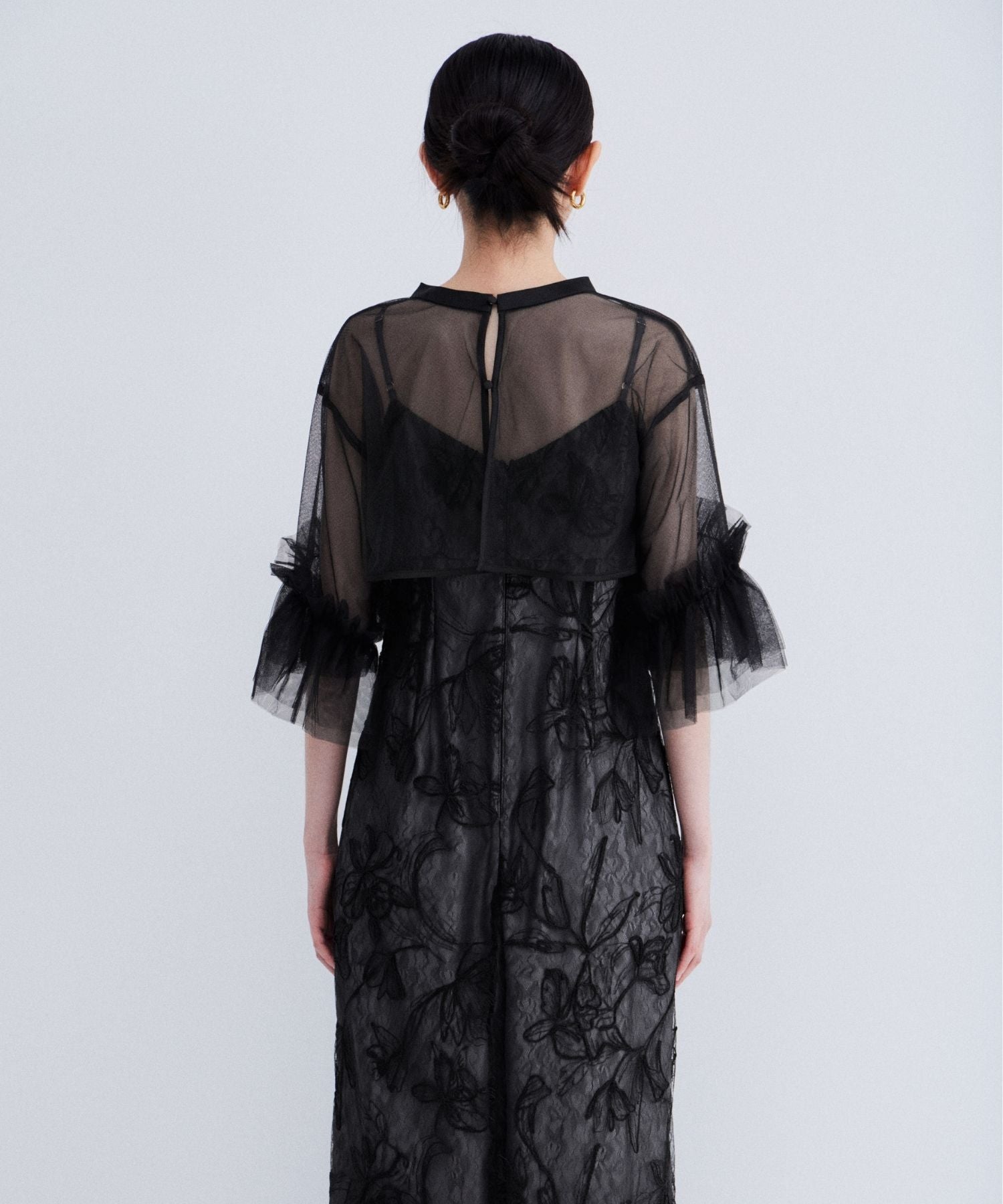 EMBROIDERY FRILL SET DRESS