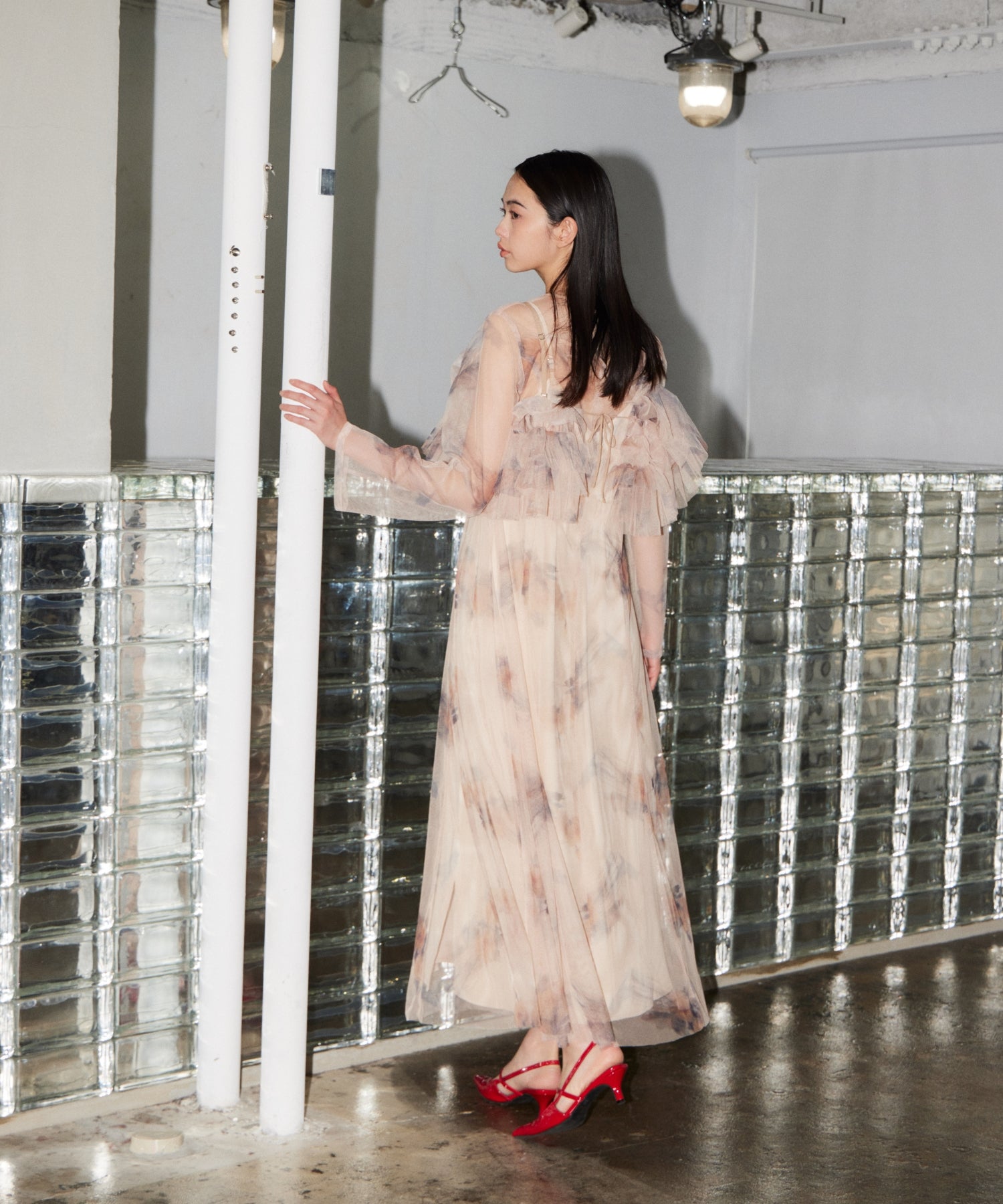 MULTIWAY VOLUME TULLE DRESS