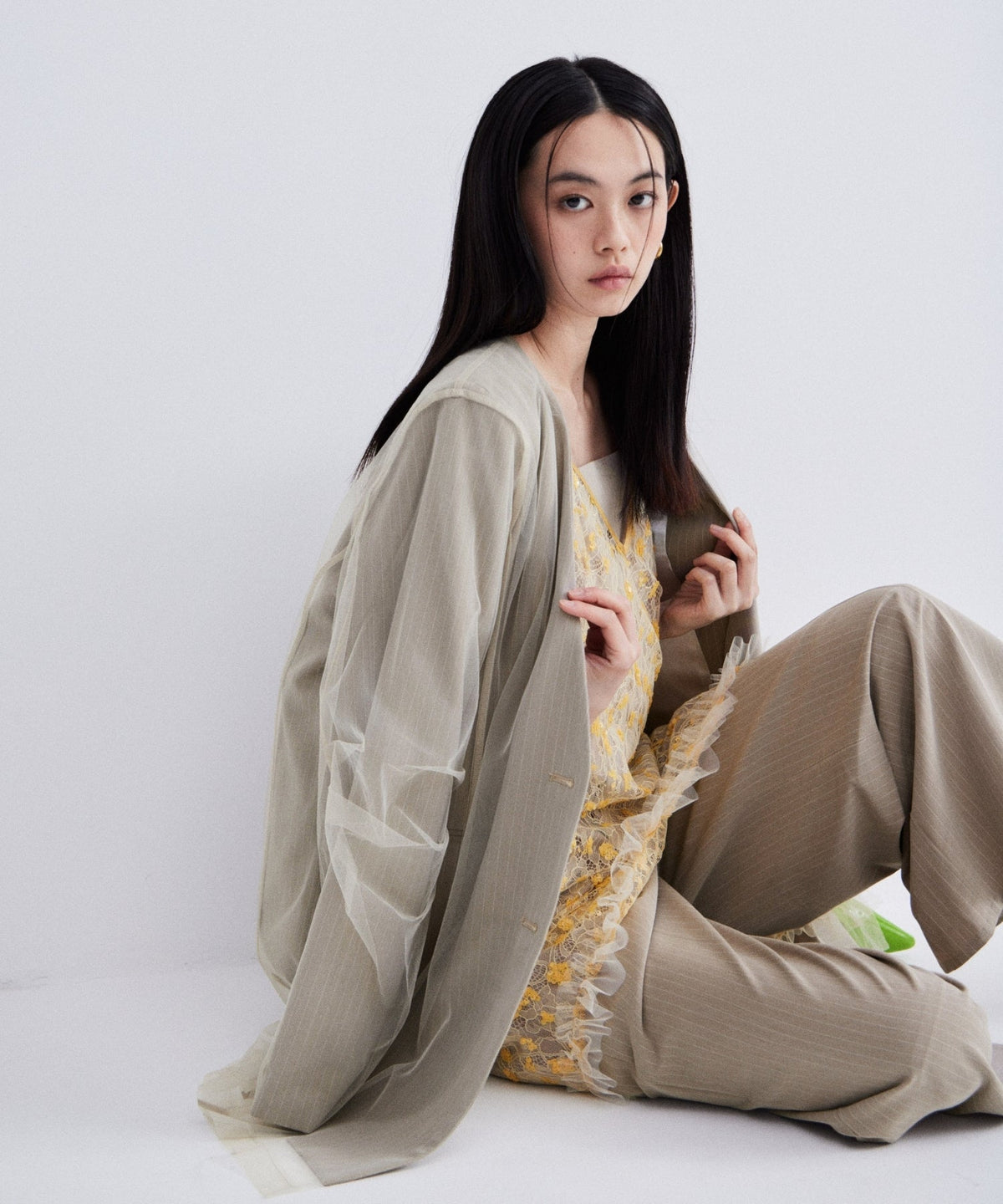【POPUP】FLOWER SPANGLE CAMI DRESS
