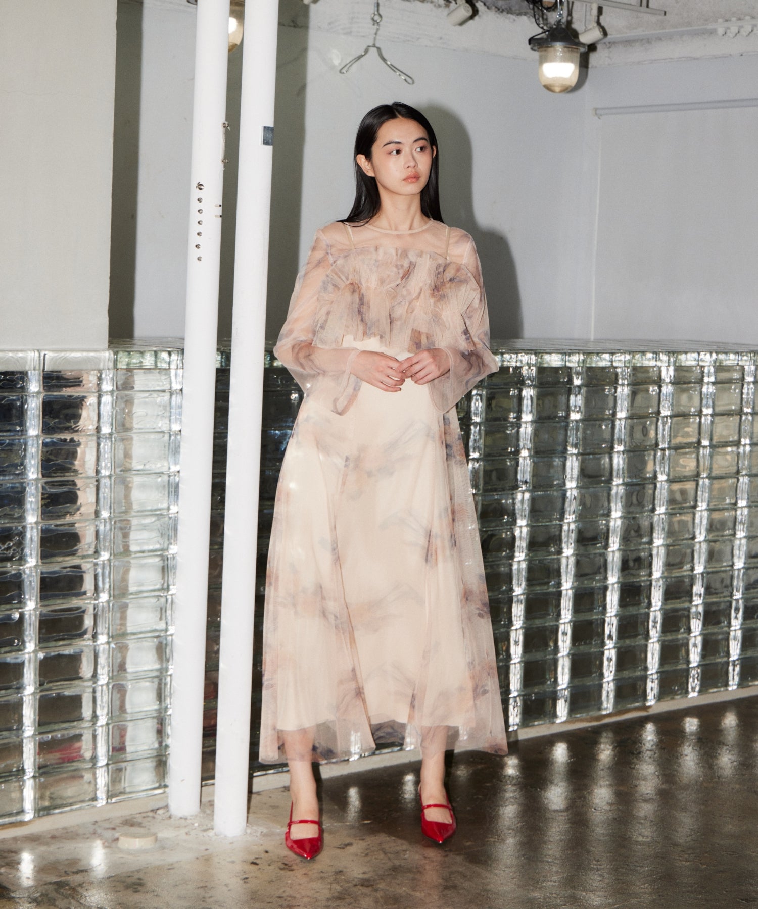 MULTIWAY VOLUME TULLE DRESS