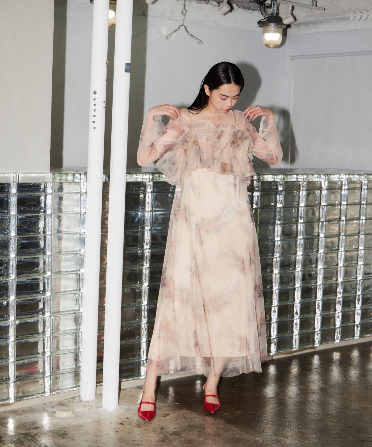 MULTIWAY VOLUME TULLE DRESS
