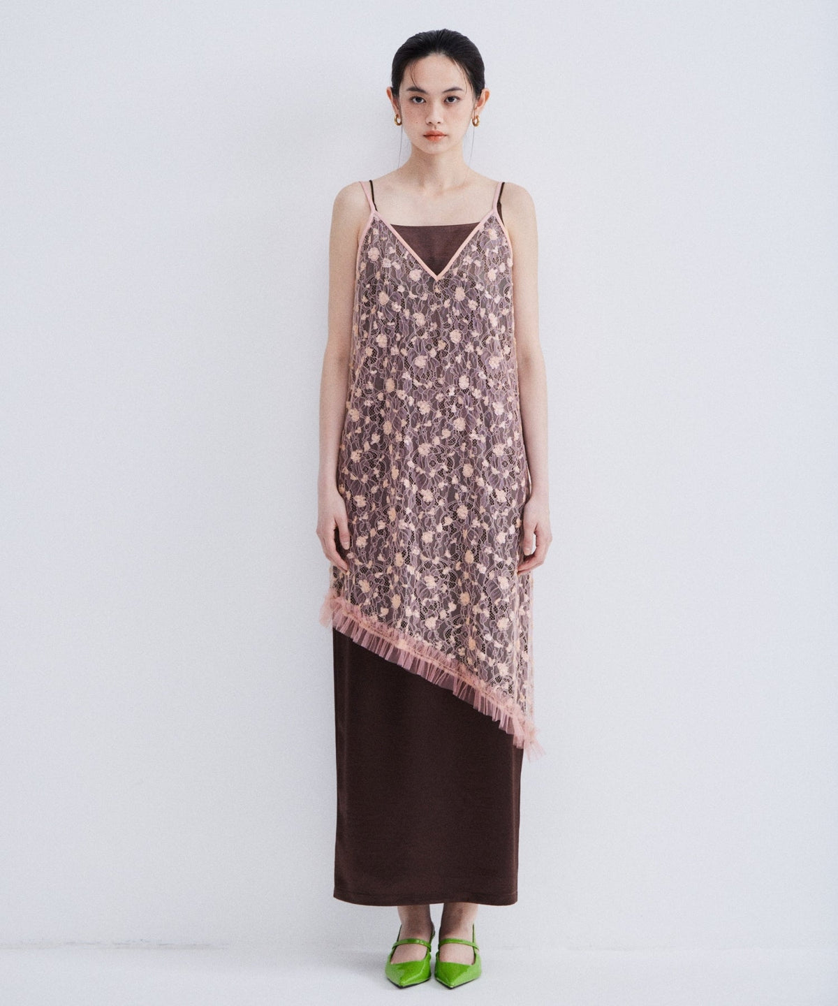 【POPUP】FLOWER SPANGLE CAMI DRESS
