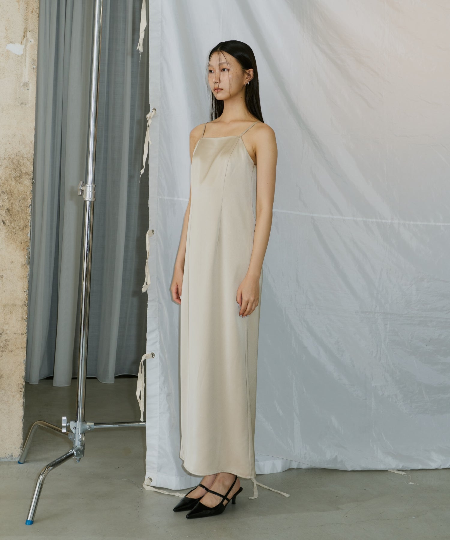 SATIN MINIMAL DRESS