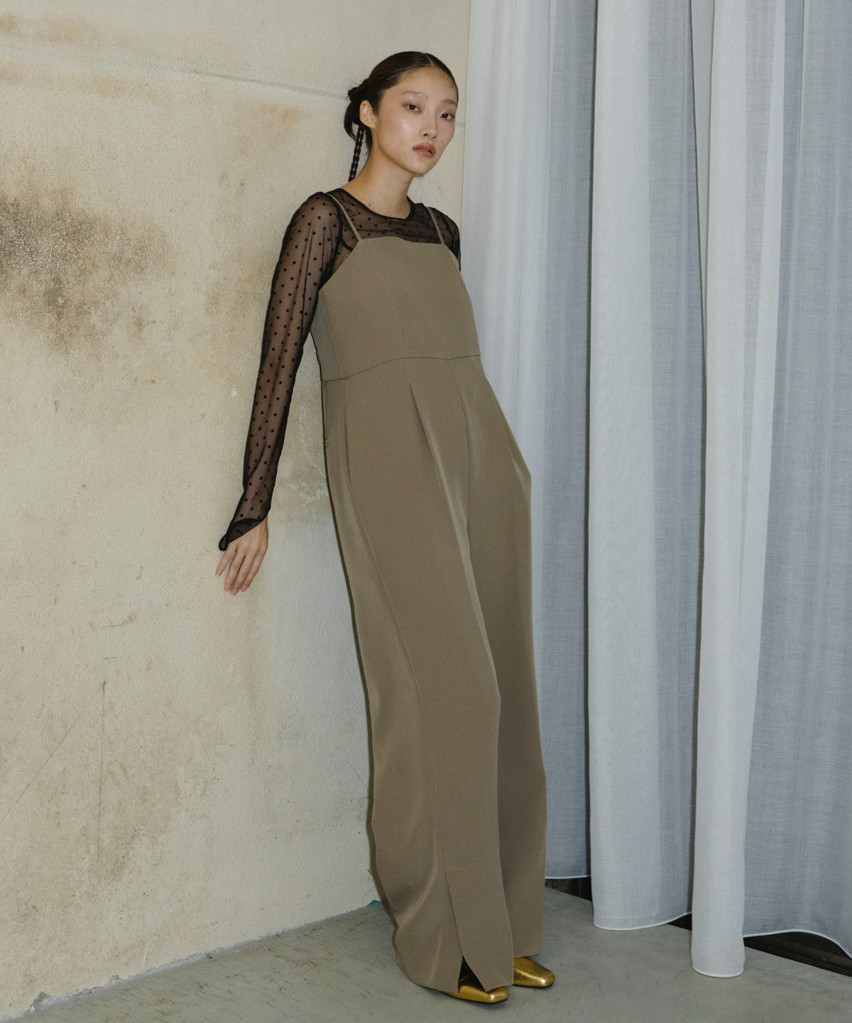【POPUP】DOT SHEER TOPS