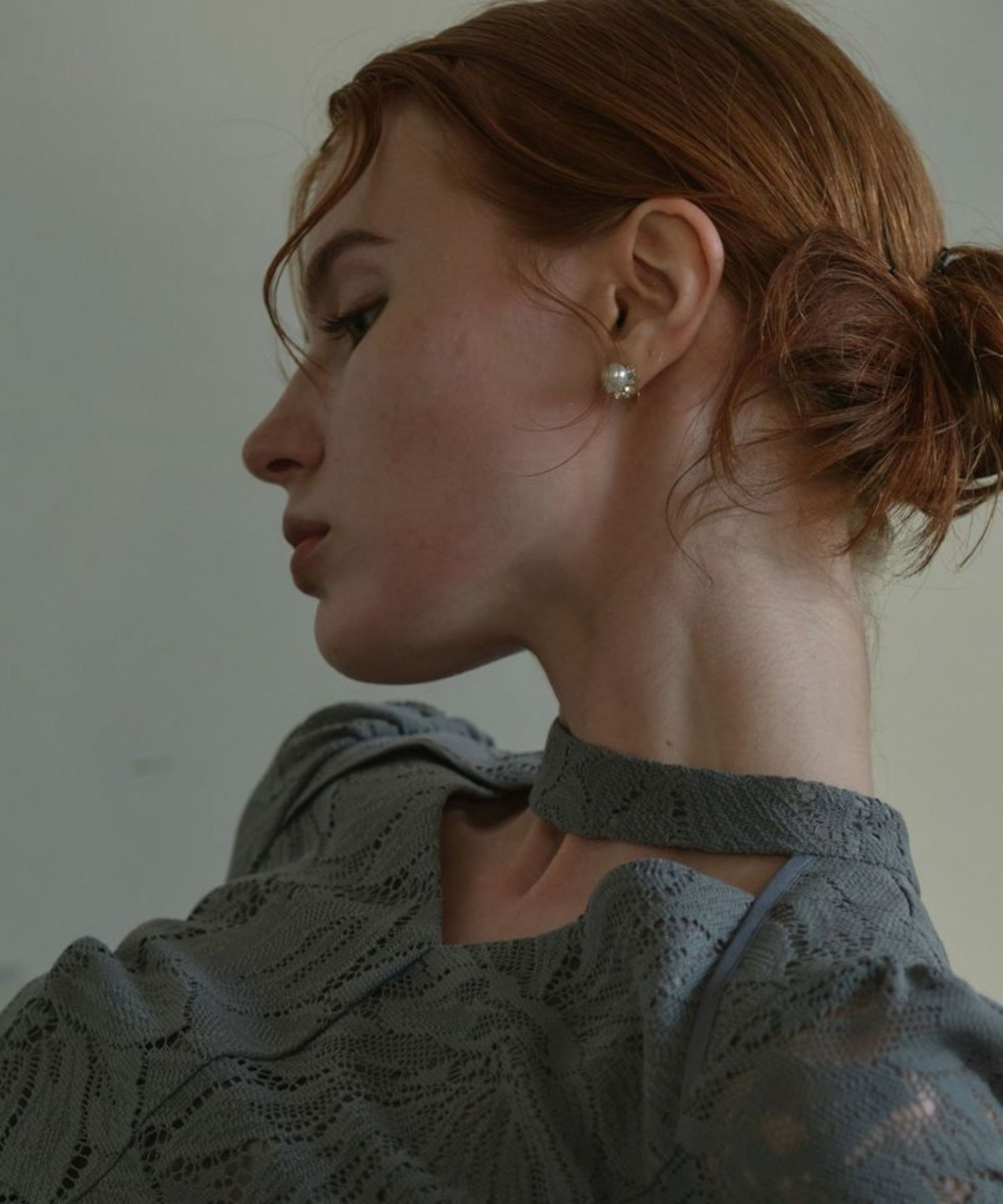 PEARL STONE PIERCE / EARRING