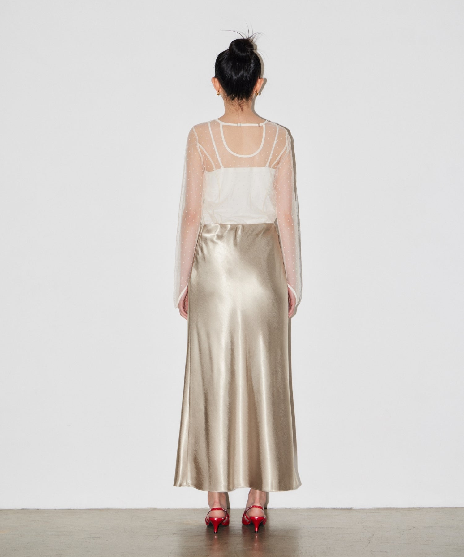 SATIN NARROW SKIRT SETUP