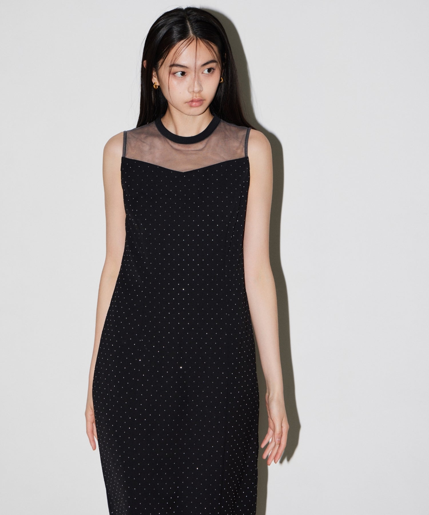 DETACHED SLEEVE DRESS