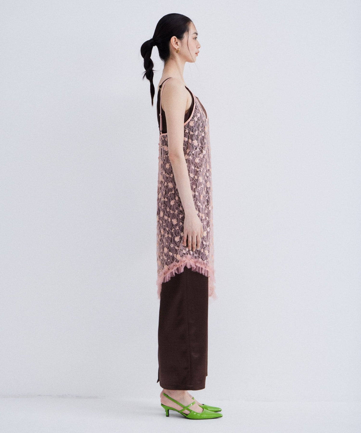 【POPUP】FLOWER SPANGLE CAMI DRESS