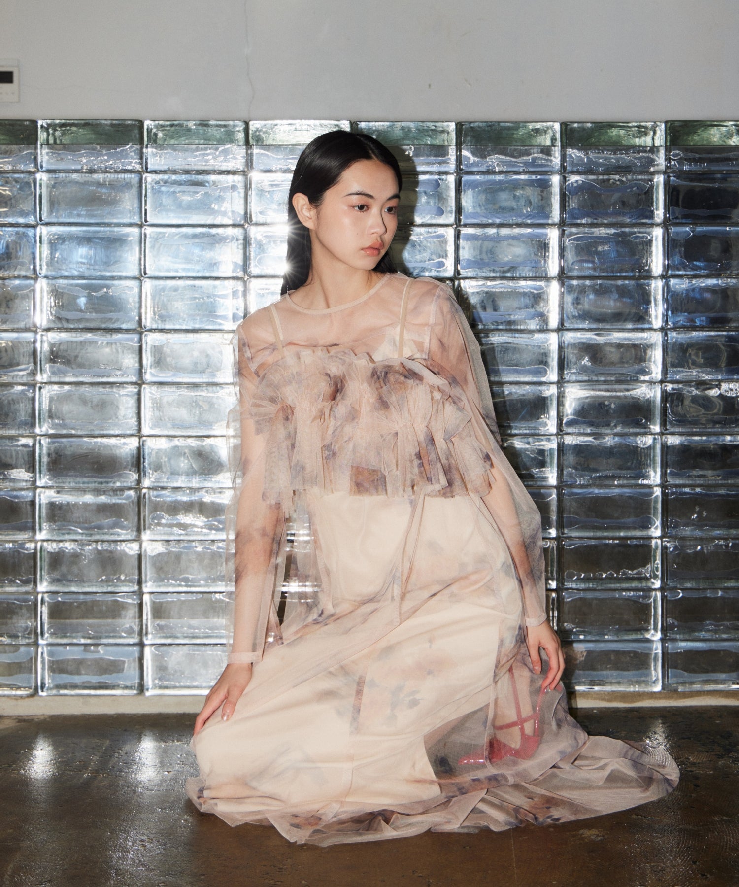 MULTIWAY VOLUME TULLE DRESS