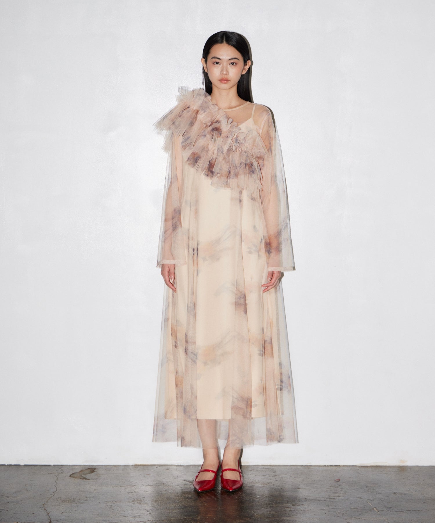 MULTIWAY VOLUME TULLE DRESS