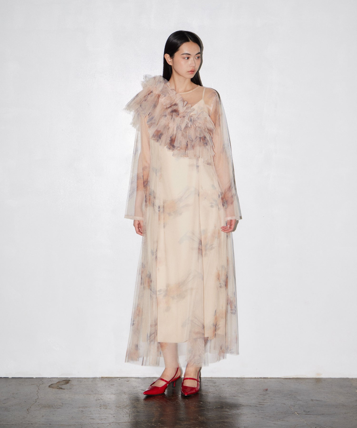 MULTIWAY VOLUME TULLE DRESS