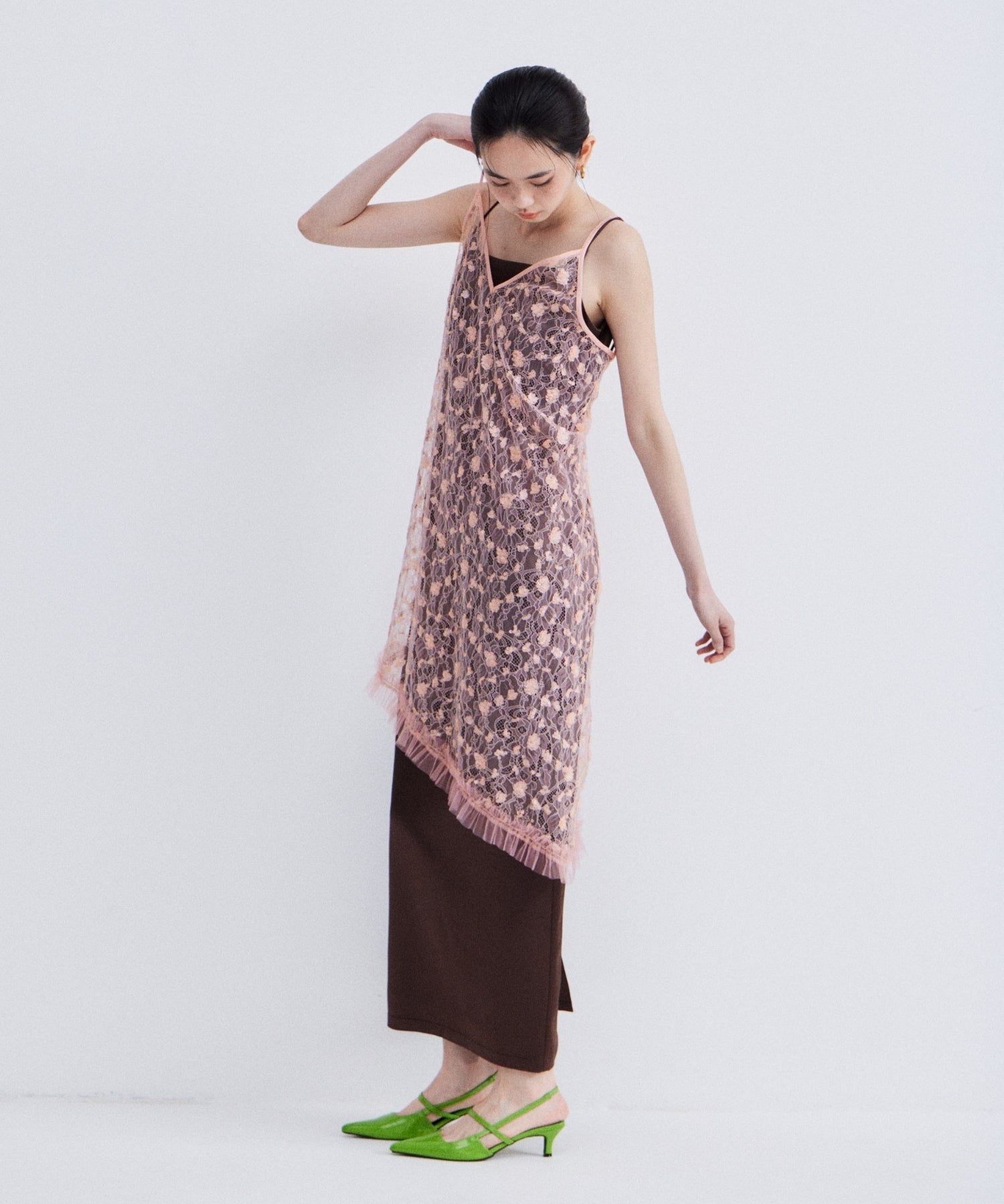 【POPUP】FLOWER SPANGLE CAMI DRESS