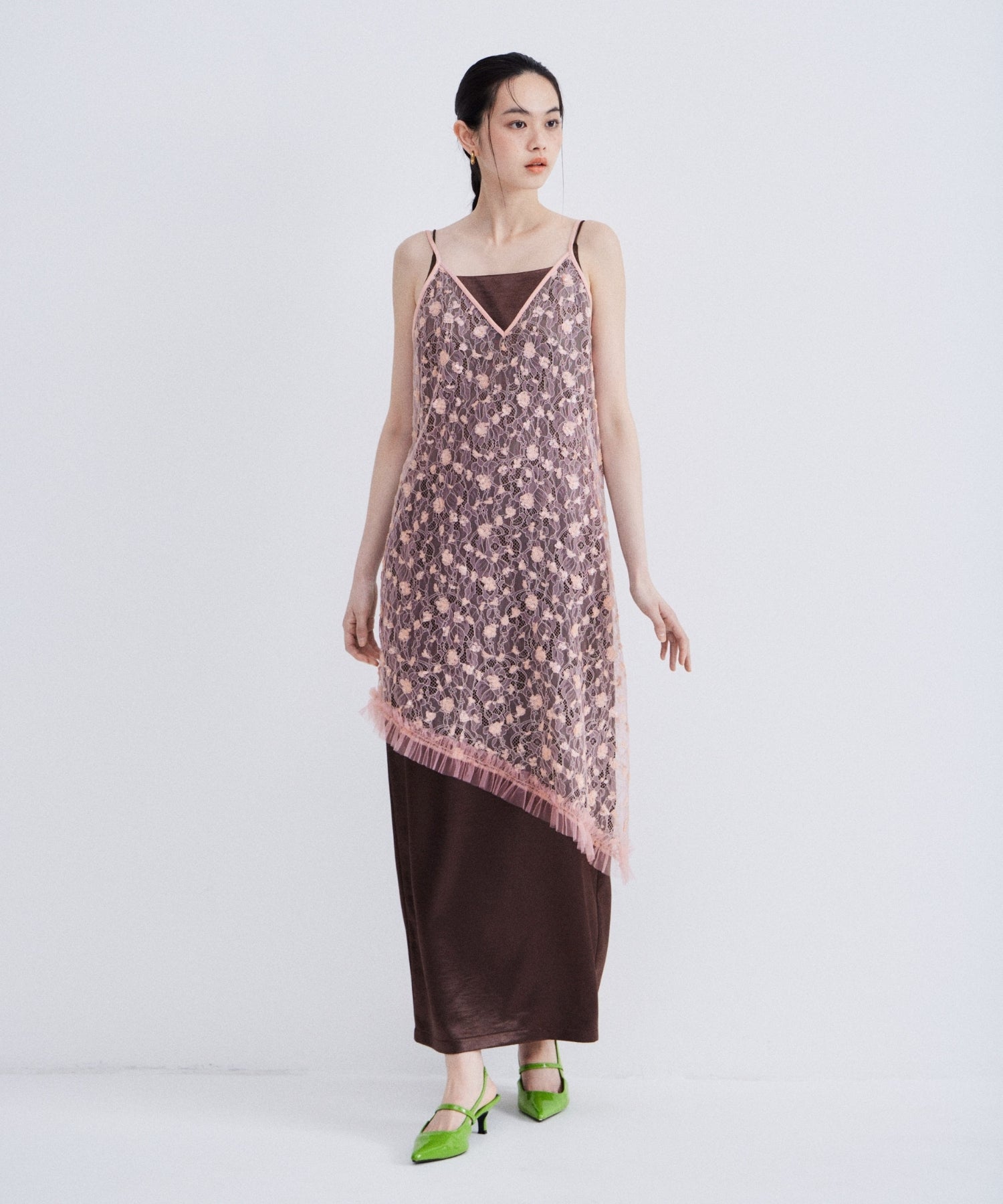 【POPUP】FLOWER SPANGLE CAMI DRESS
