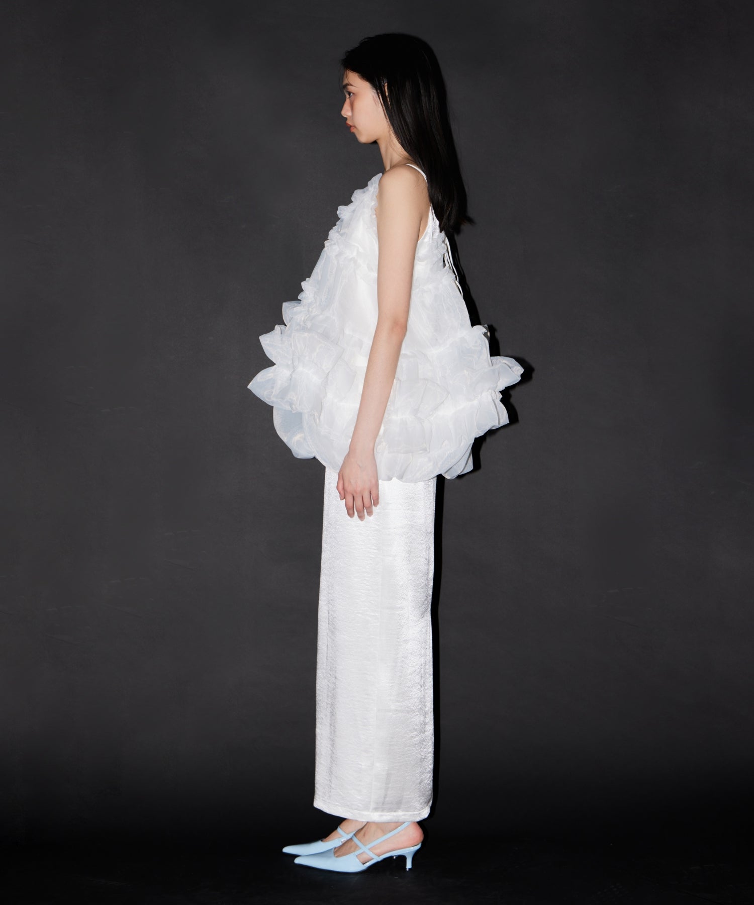 【POPUP】ORGANZA FRILL BALLOON CAMI