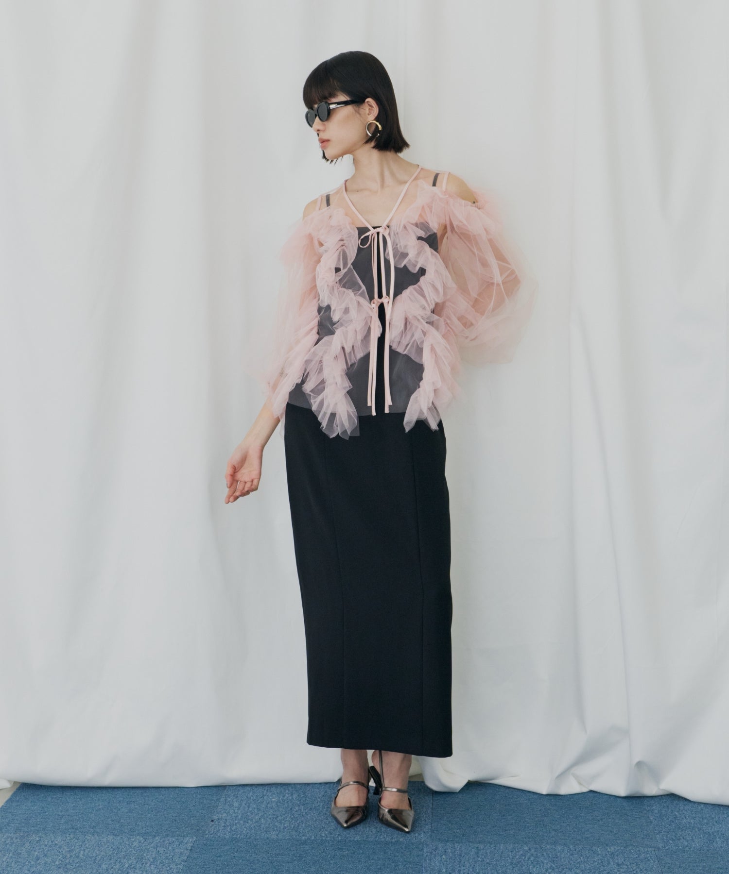 ZIGZAG TULLE DRESS