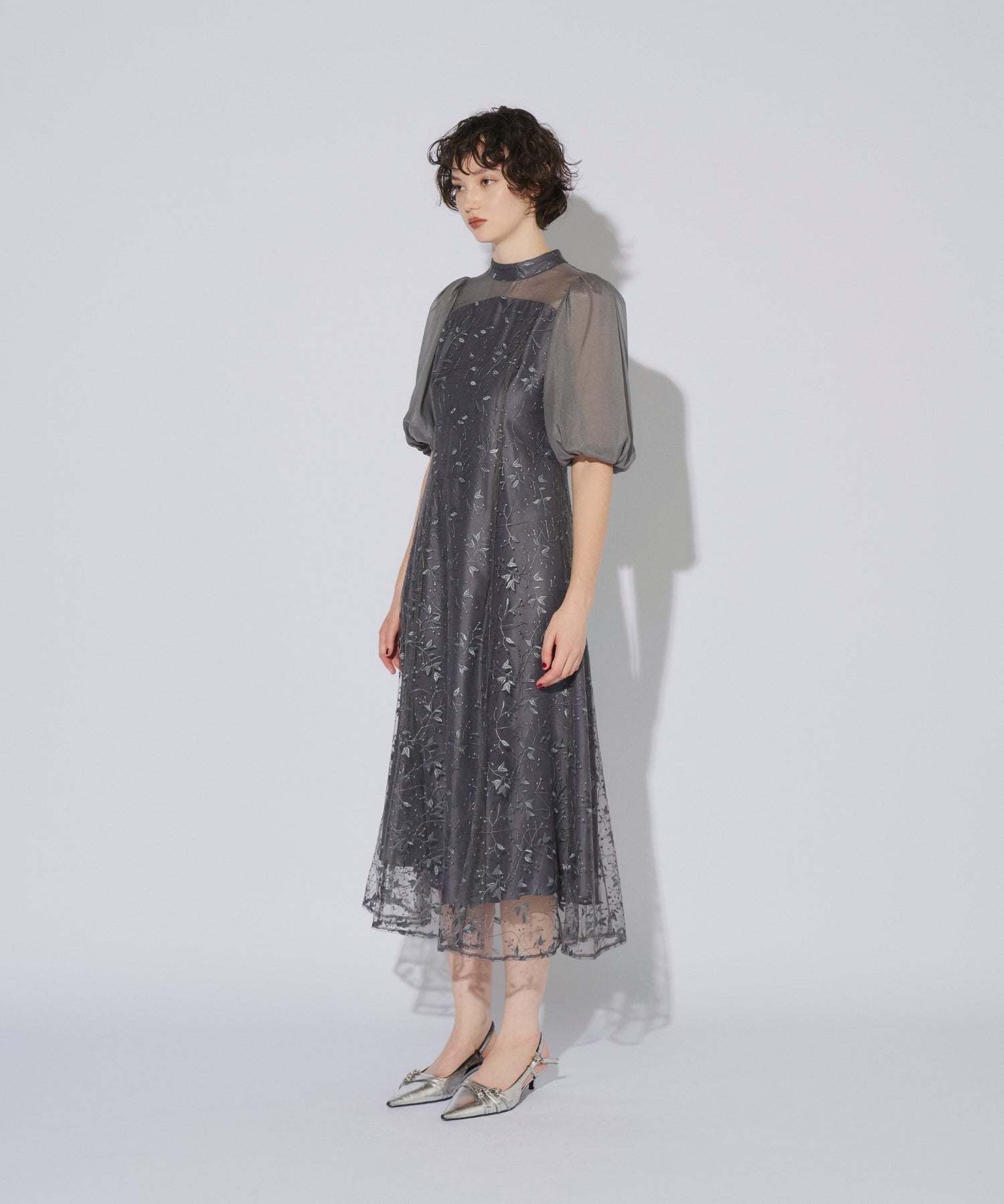 ORGANDY SLEEVE DRESS