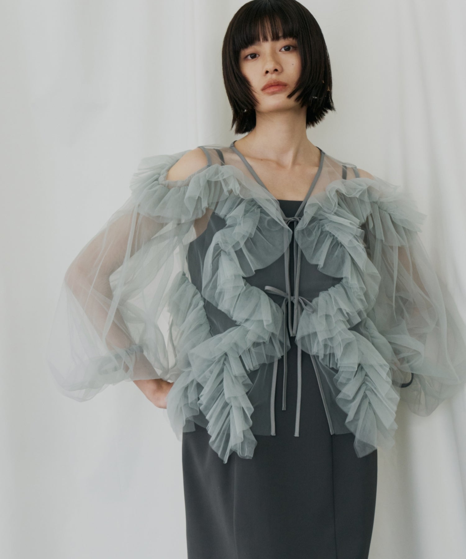 ZIGZAG TULLE DRESS