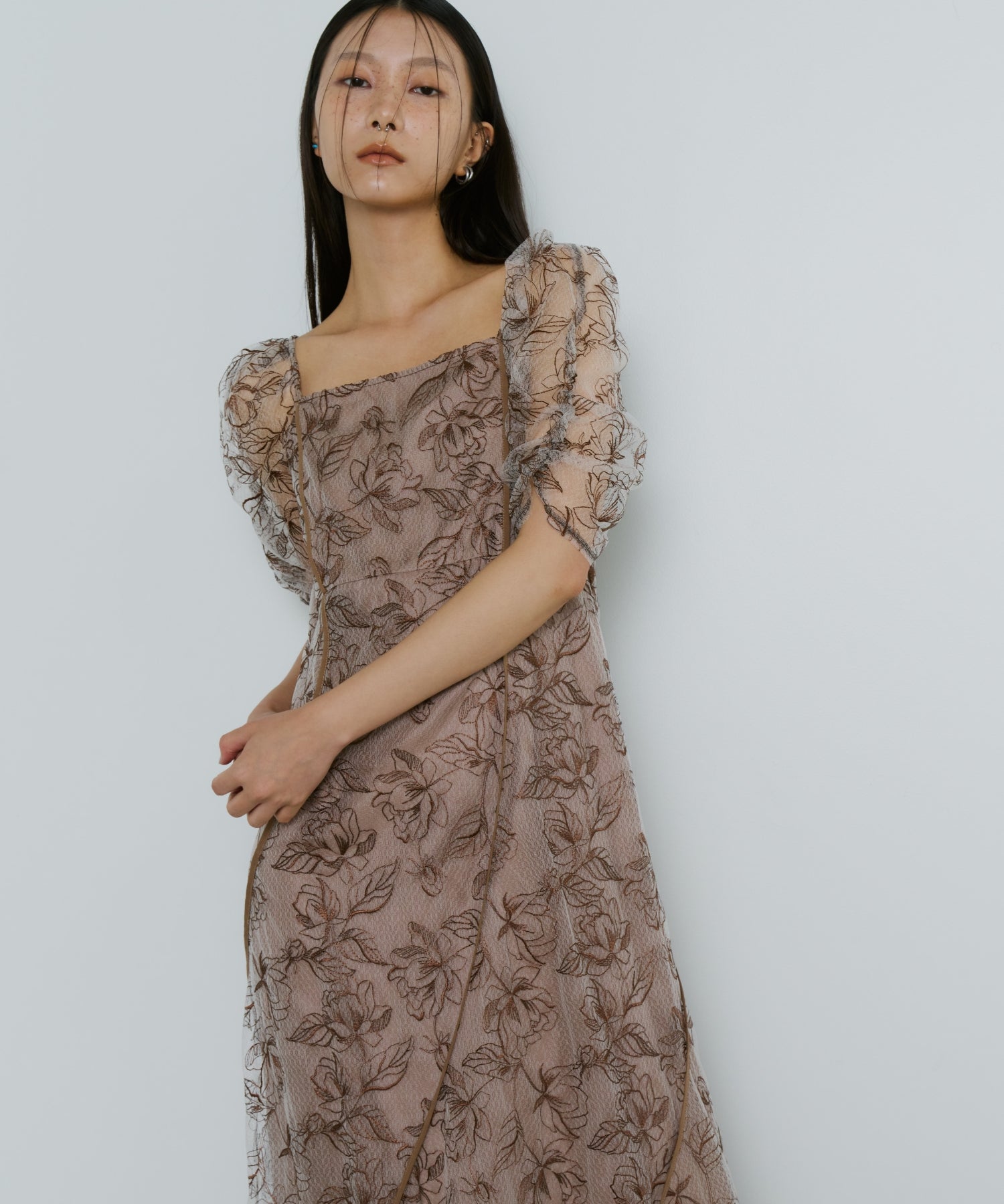 WAVE PIPING FRARE DRESS