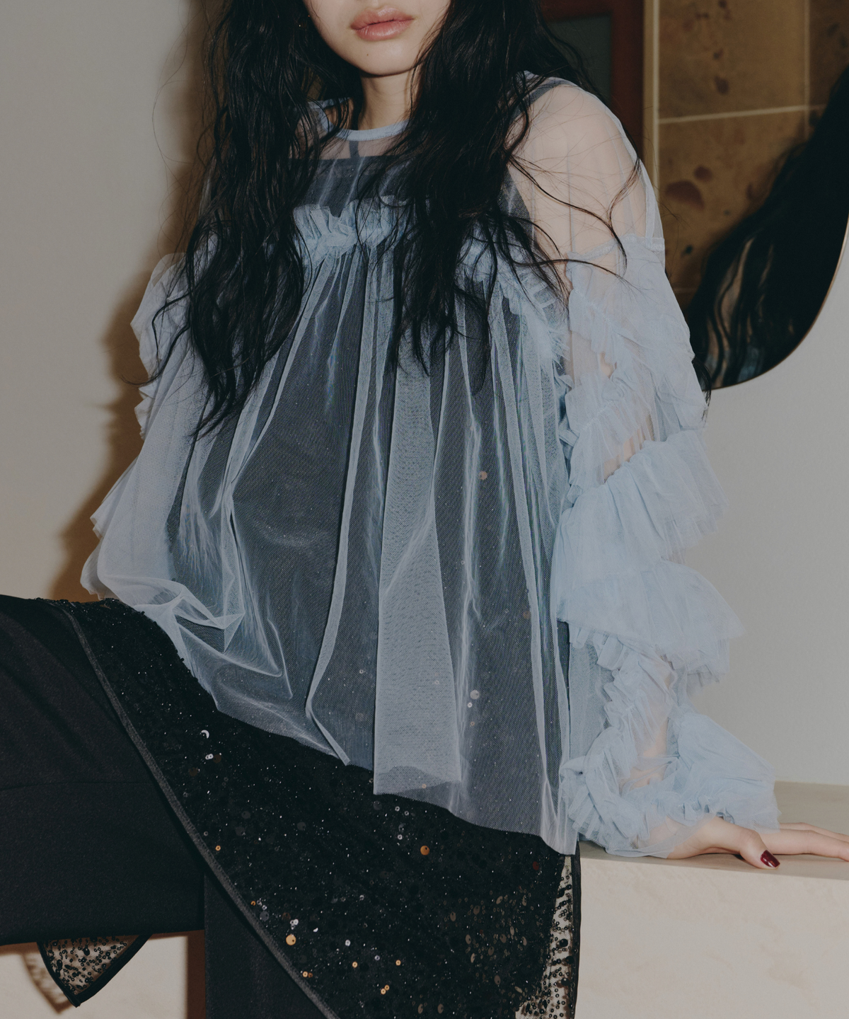 DECORATIVE TULLE TOPS
