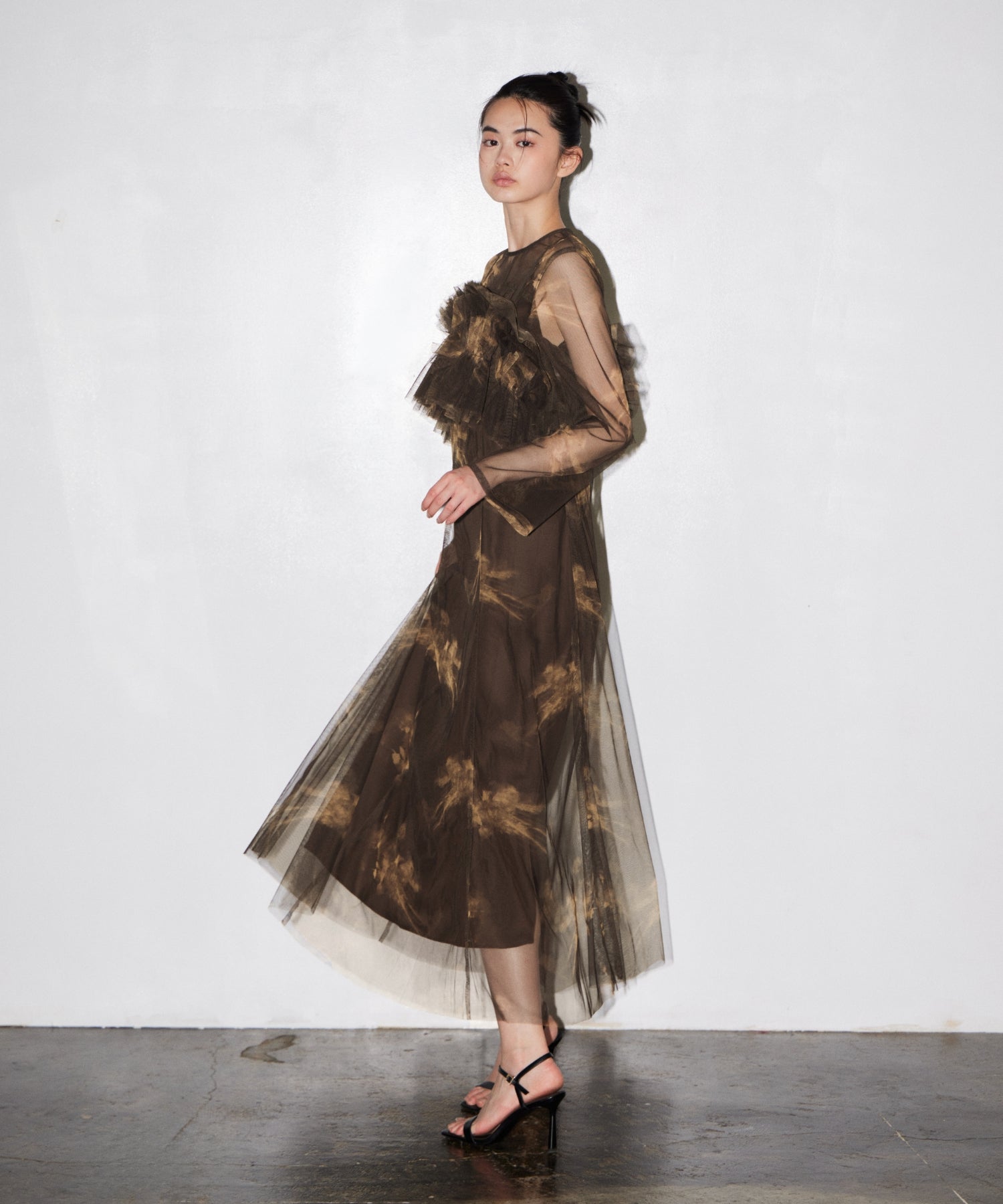 MULTIWAY VOLUME TULLE DRESS