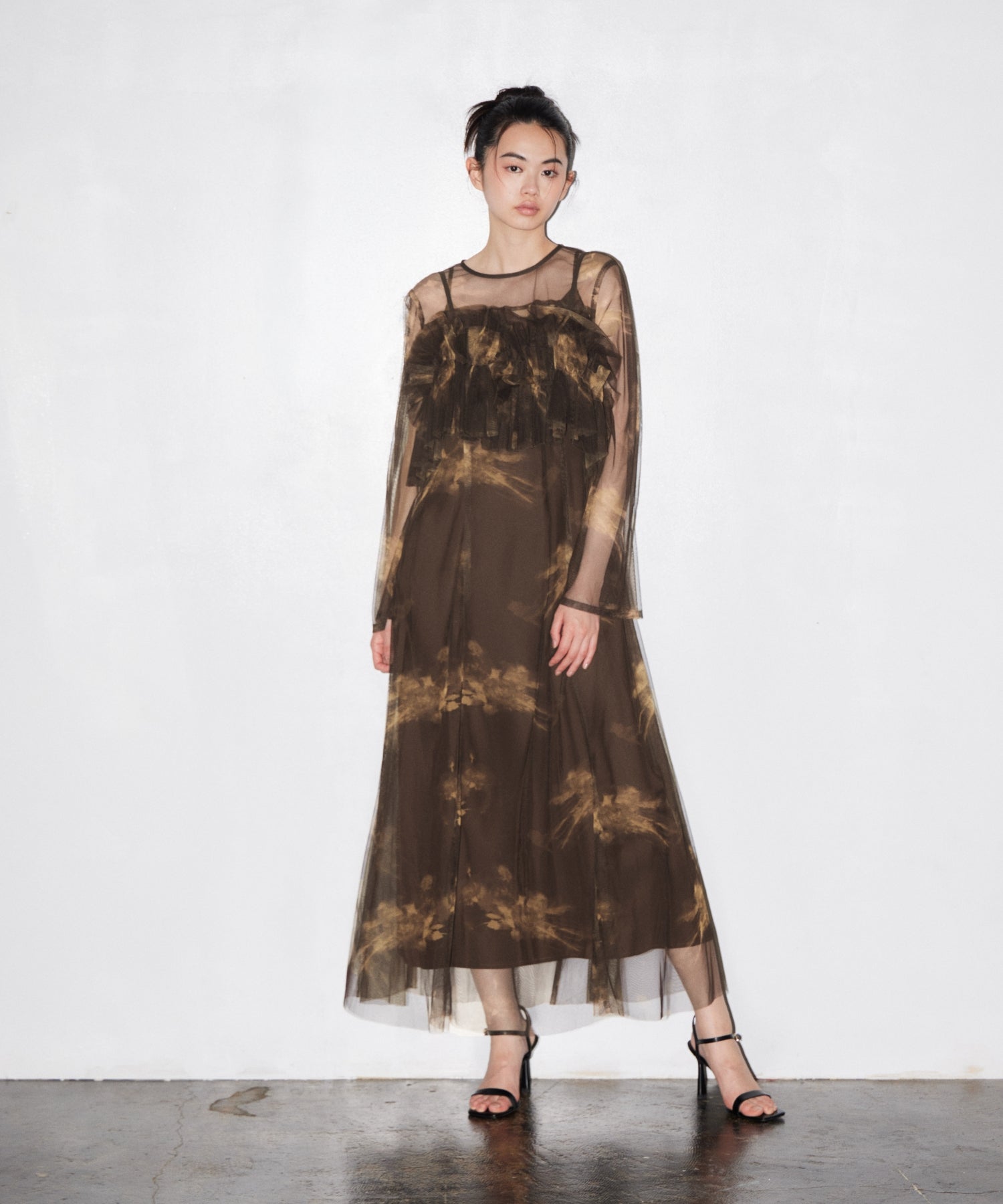 MULTIWAY VOLUME TULLE DRESS