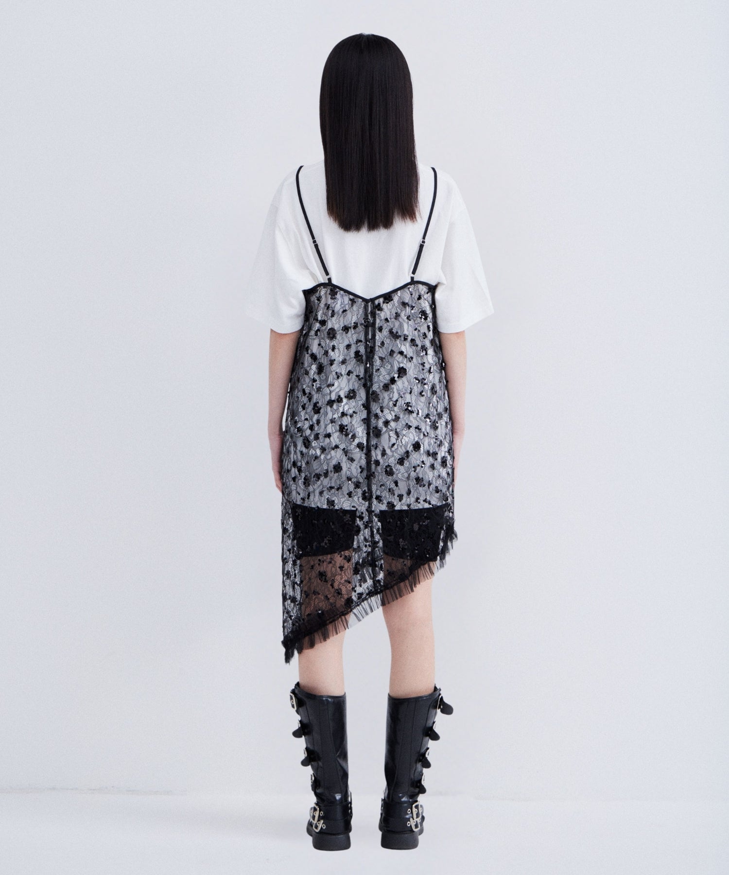 FLOWER SPANGLE CAMI DRESS