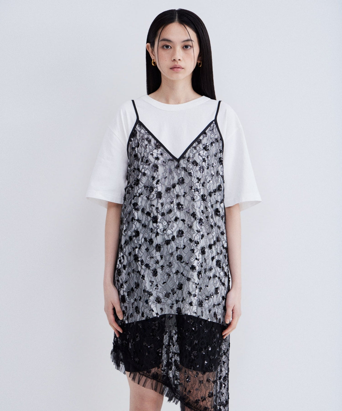 【POPUP】FLOWER SPANGLE CAMI DRESS