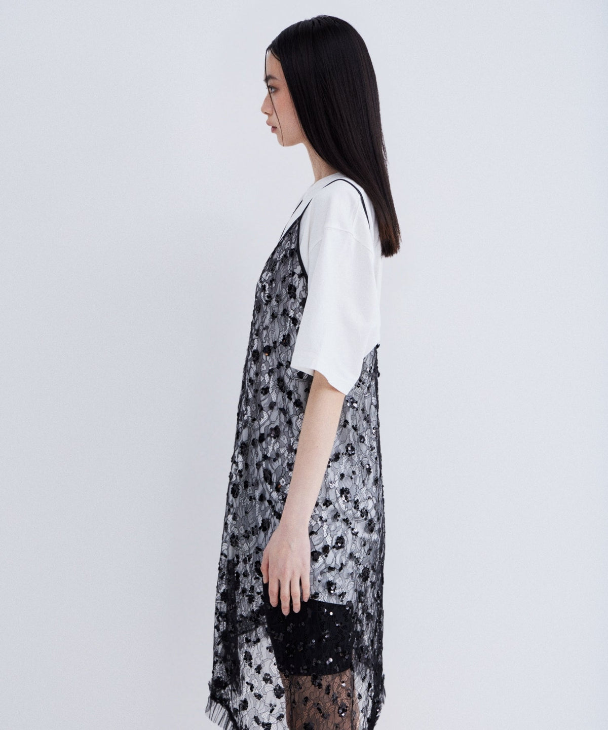 【POPUP】FLOWER SPANGLE CAMI DRESS