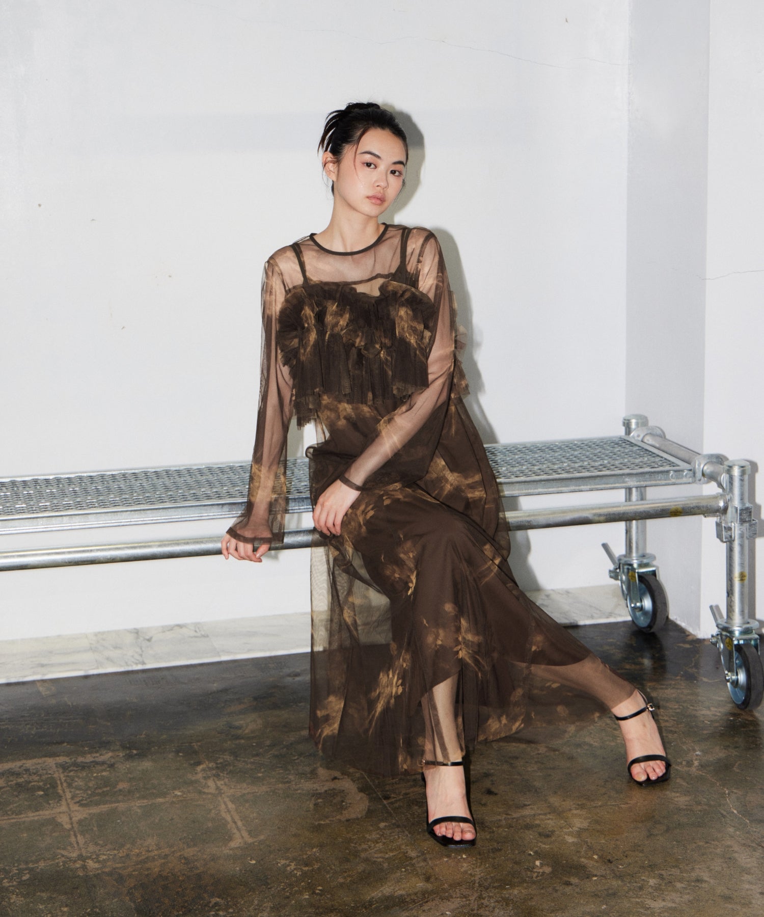 MULTIWAY VOLUME TULLE DRESS