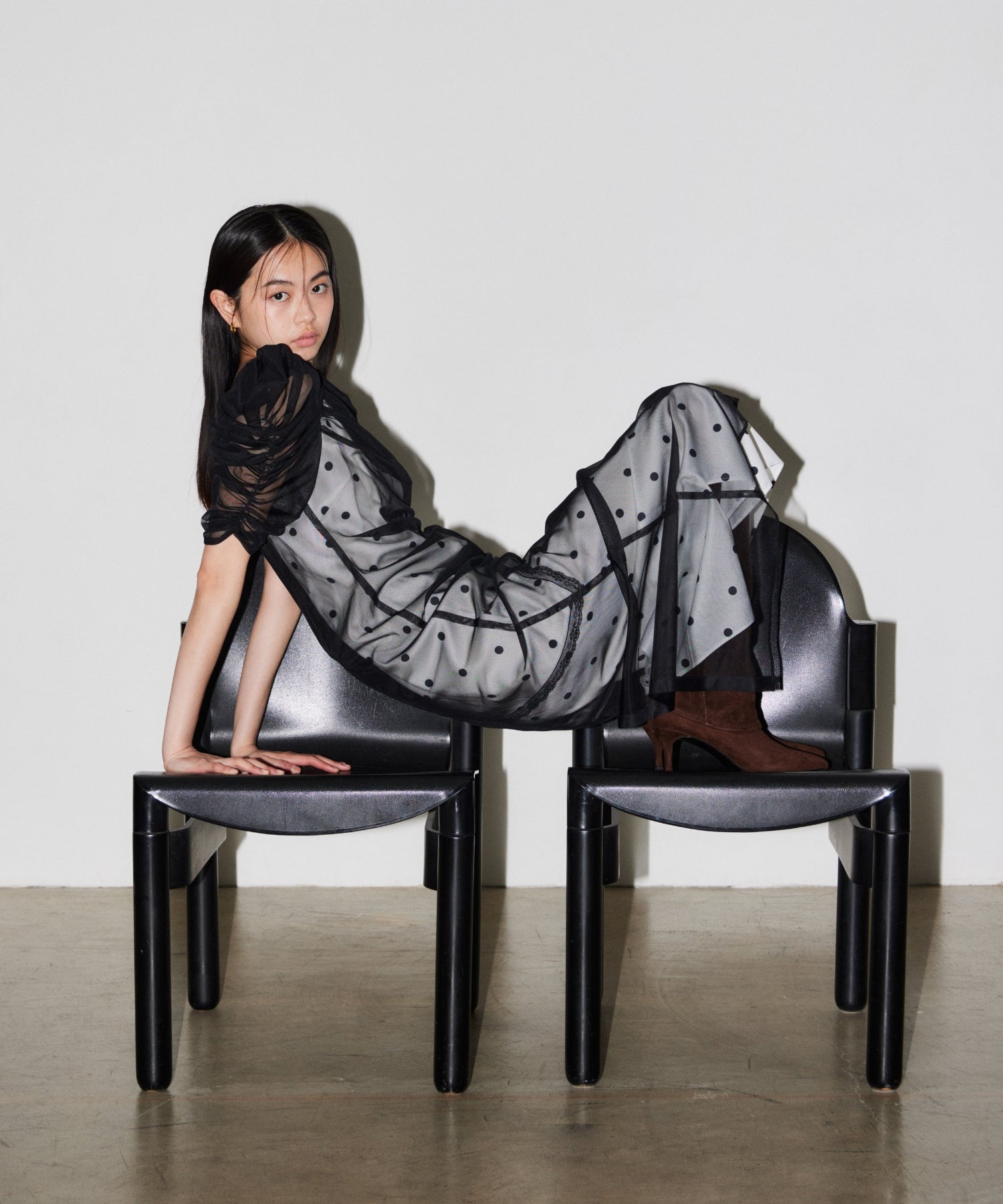 【POPUP】DOT LAYERED DRESS