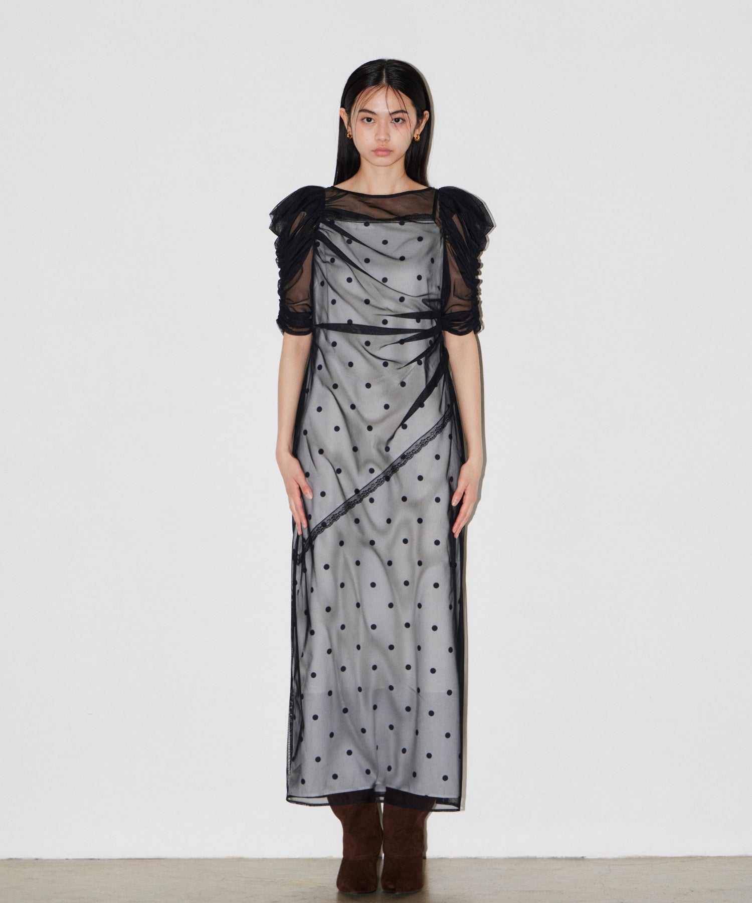【POPUP】DOT LAYERED DRESS