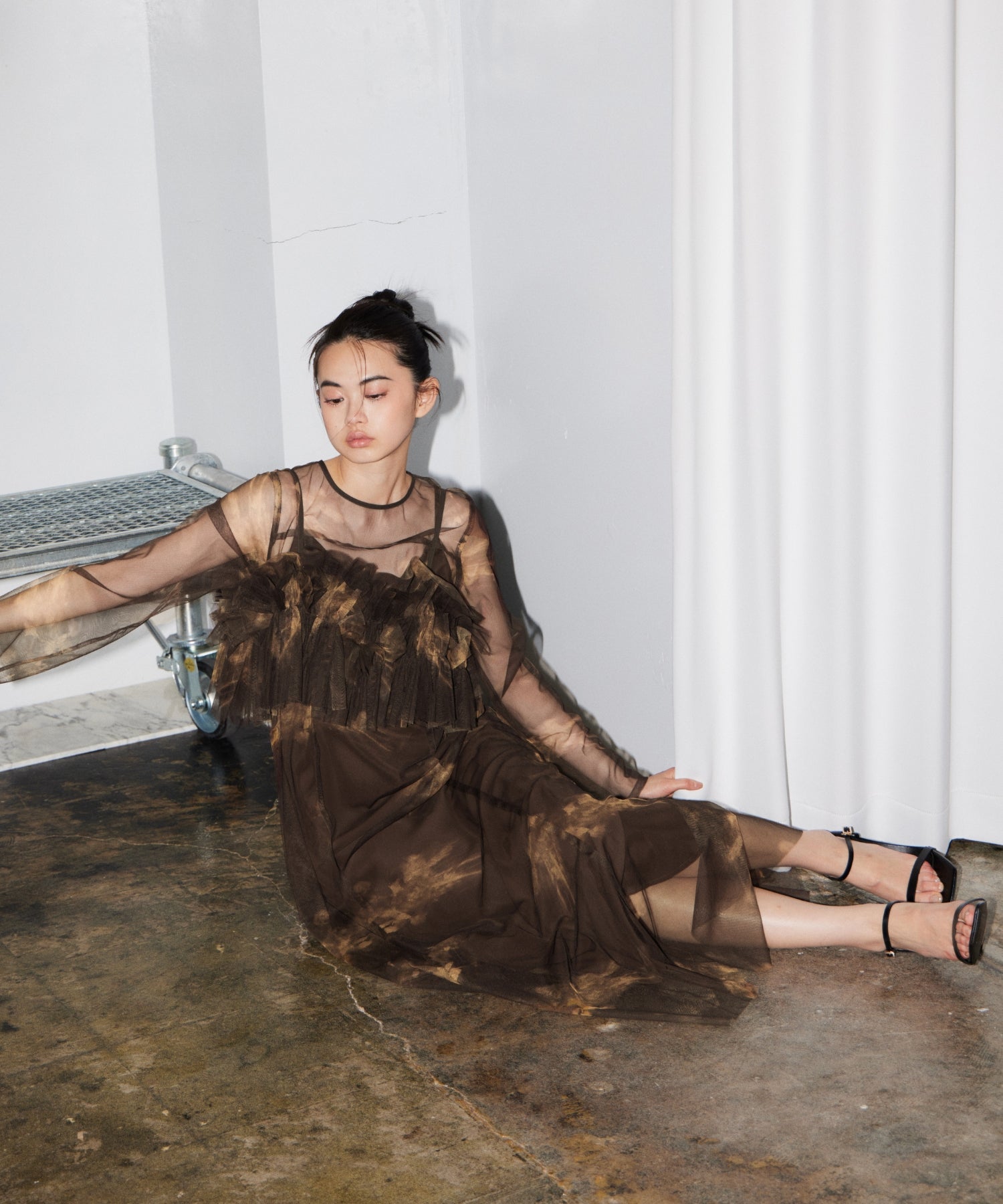 MULTIWAY VOLUME TULLE DRESS