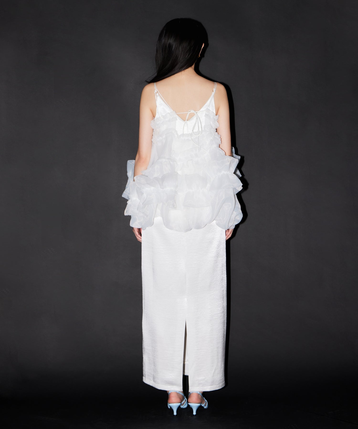 【POPUP】ORGANZA FRILL BALLOON CAMI