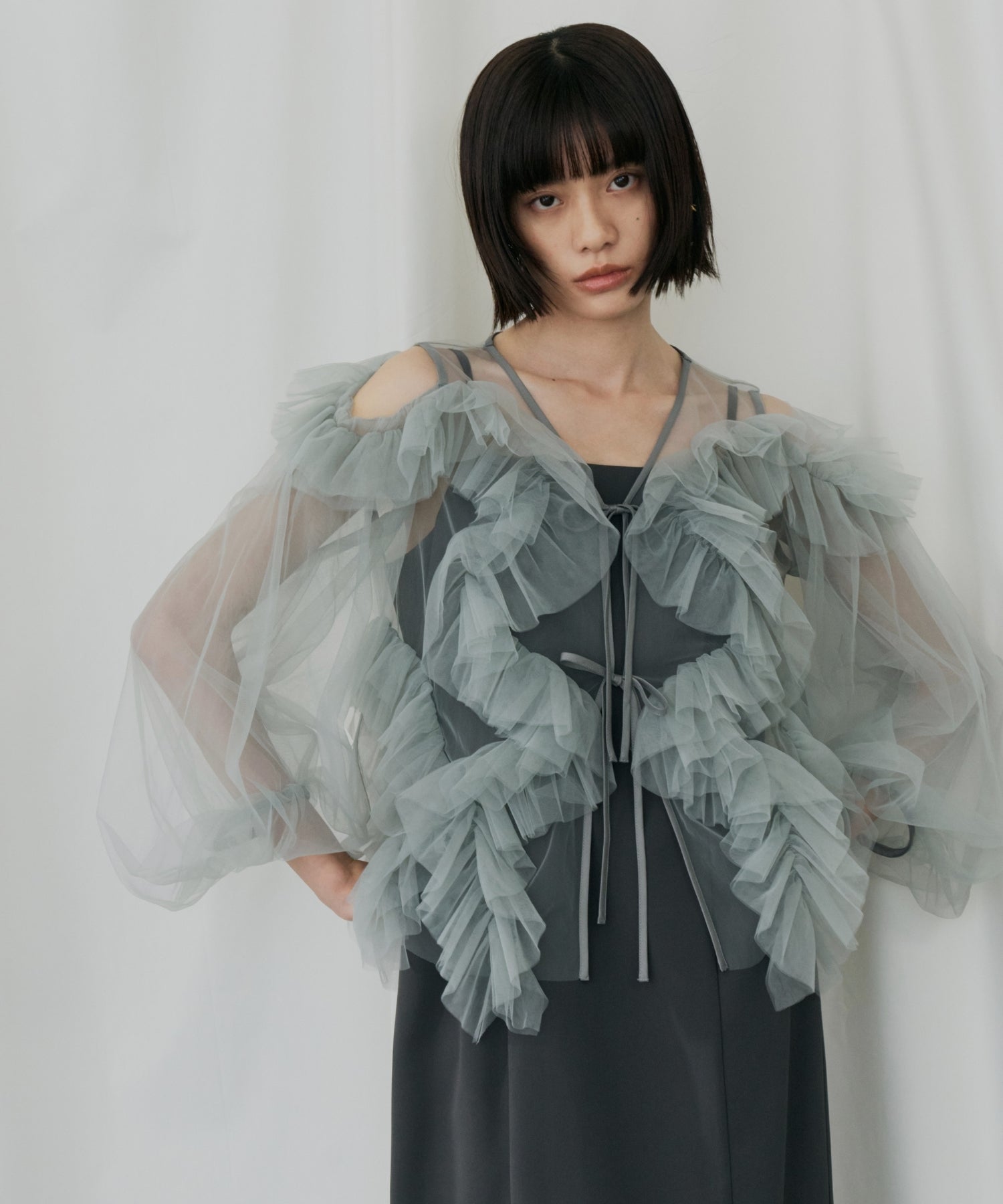ZIGZAG TULLE DRESS