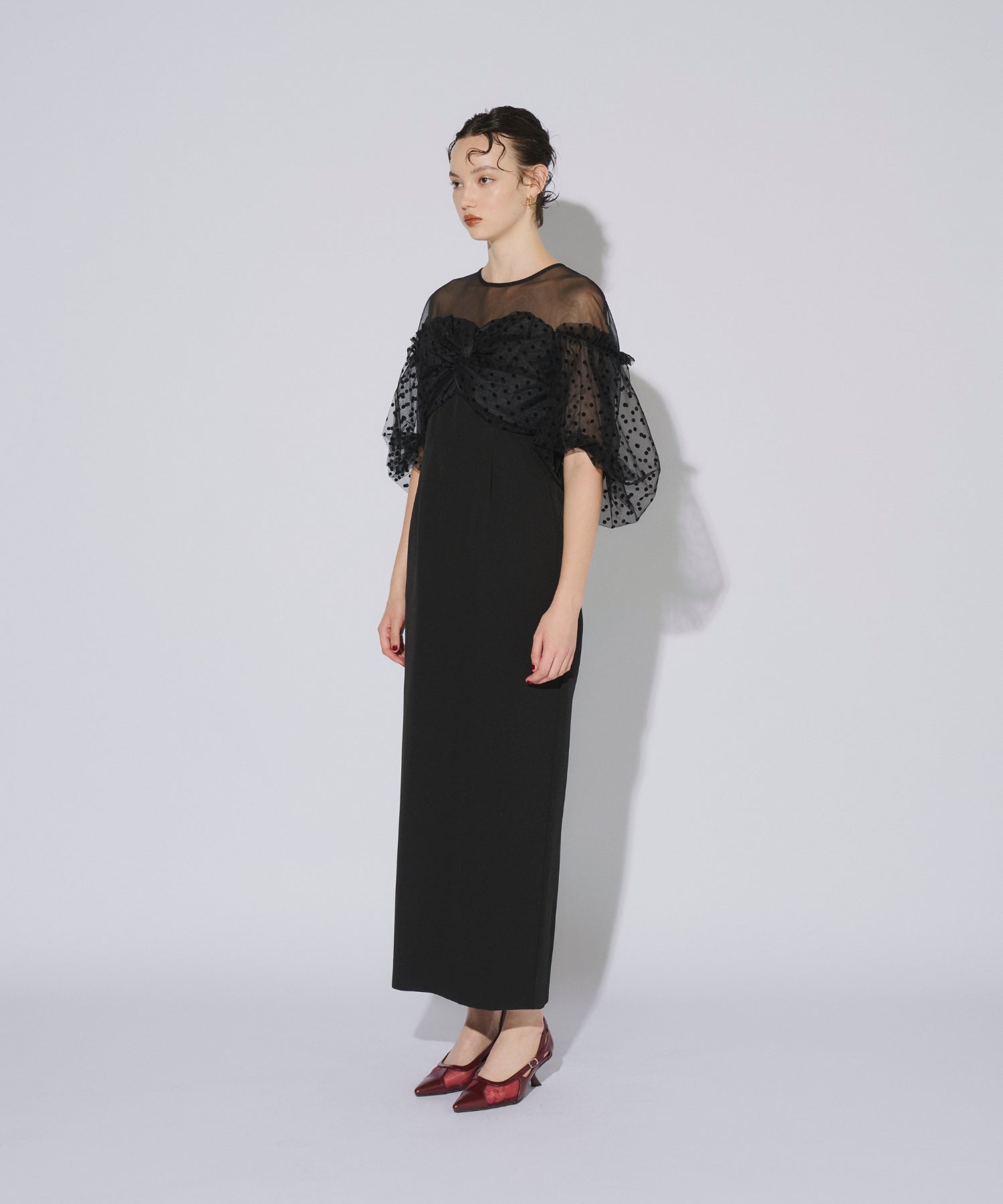 スーツ・フォーマル・ドレス andresd flocky dot one piece FLOCKY DOT ONE PIECE
