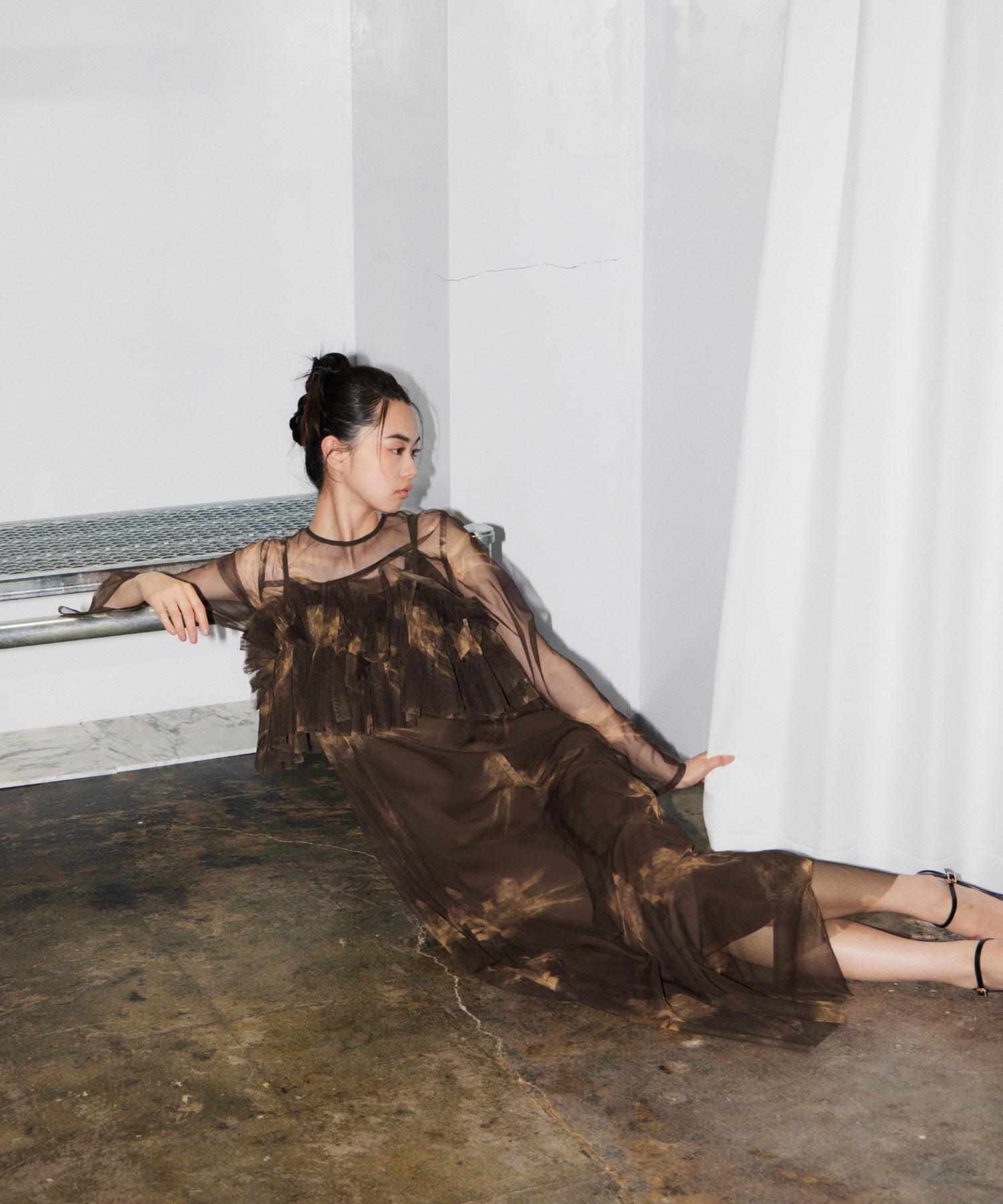 MULTIWAY VOLUME TULLE DRESS