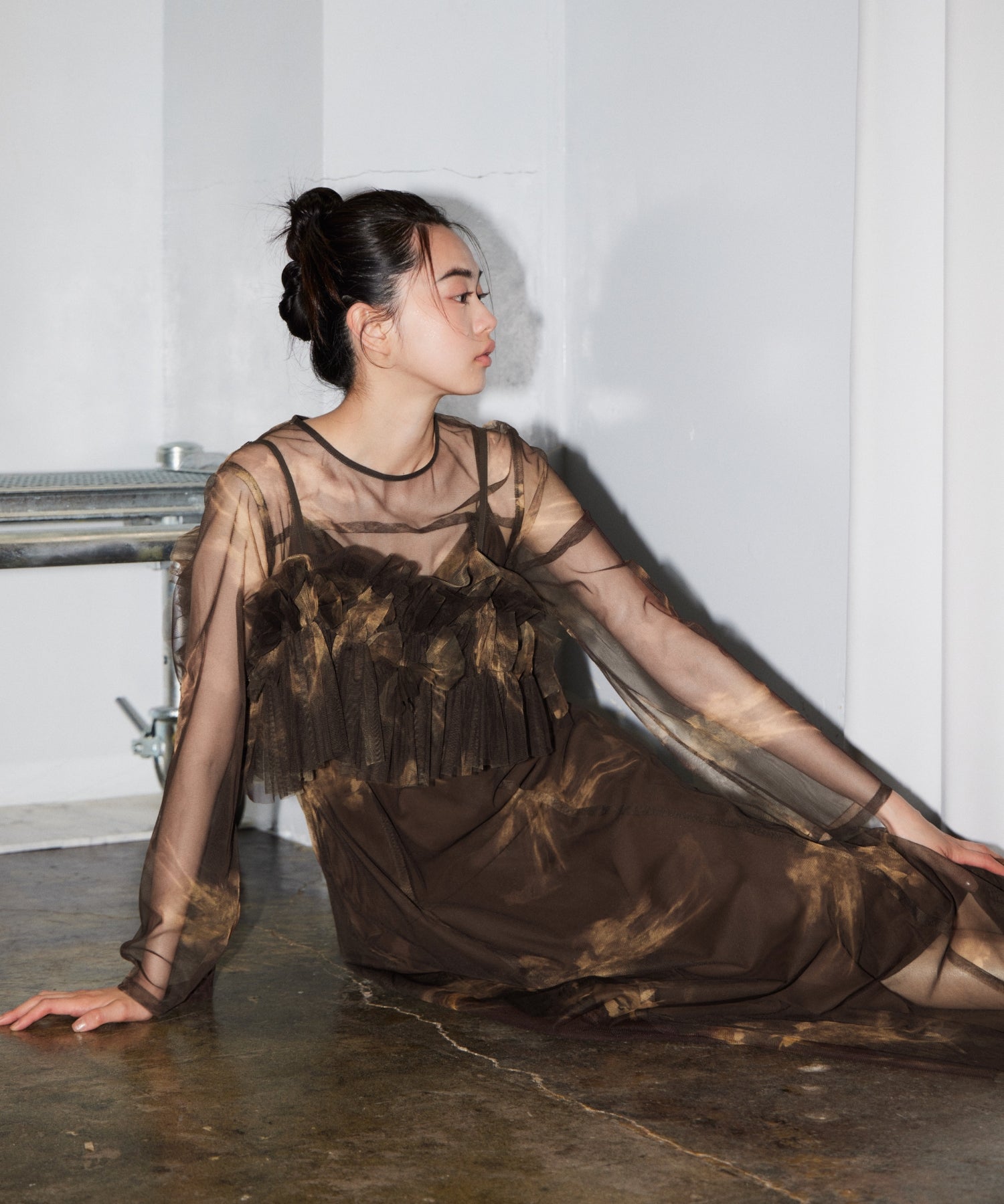 MULTIWAY VOLUME TULLE DRESS